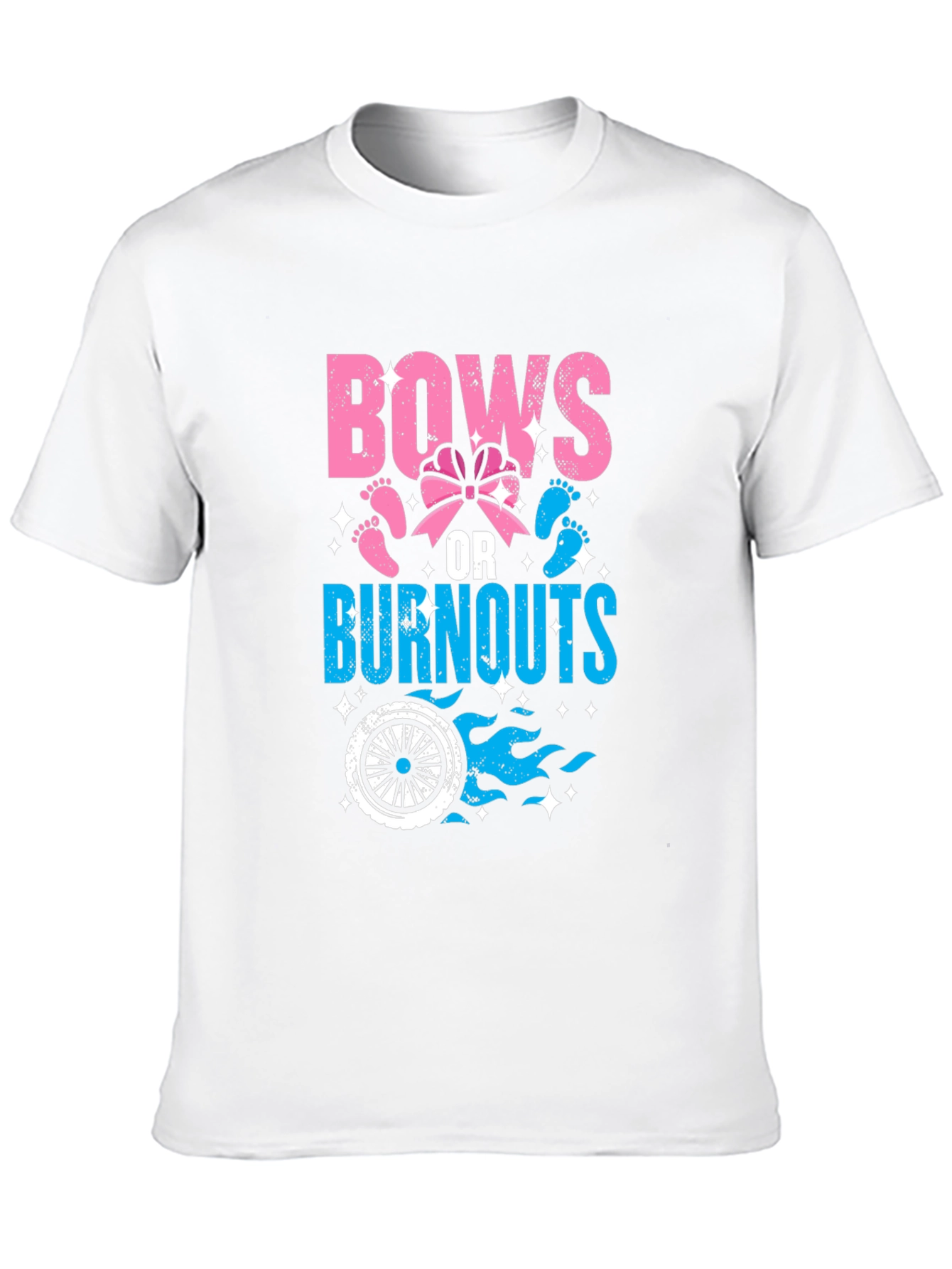 Bows or Burnouts Gender Reveal T-Shirt