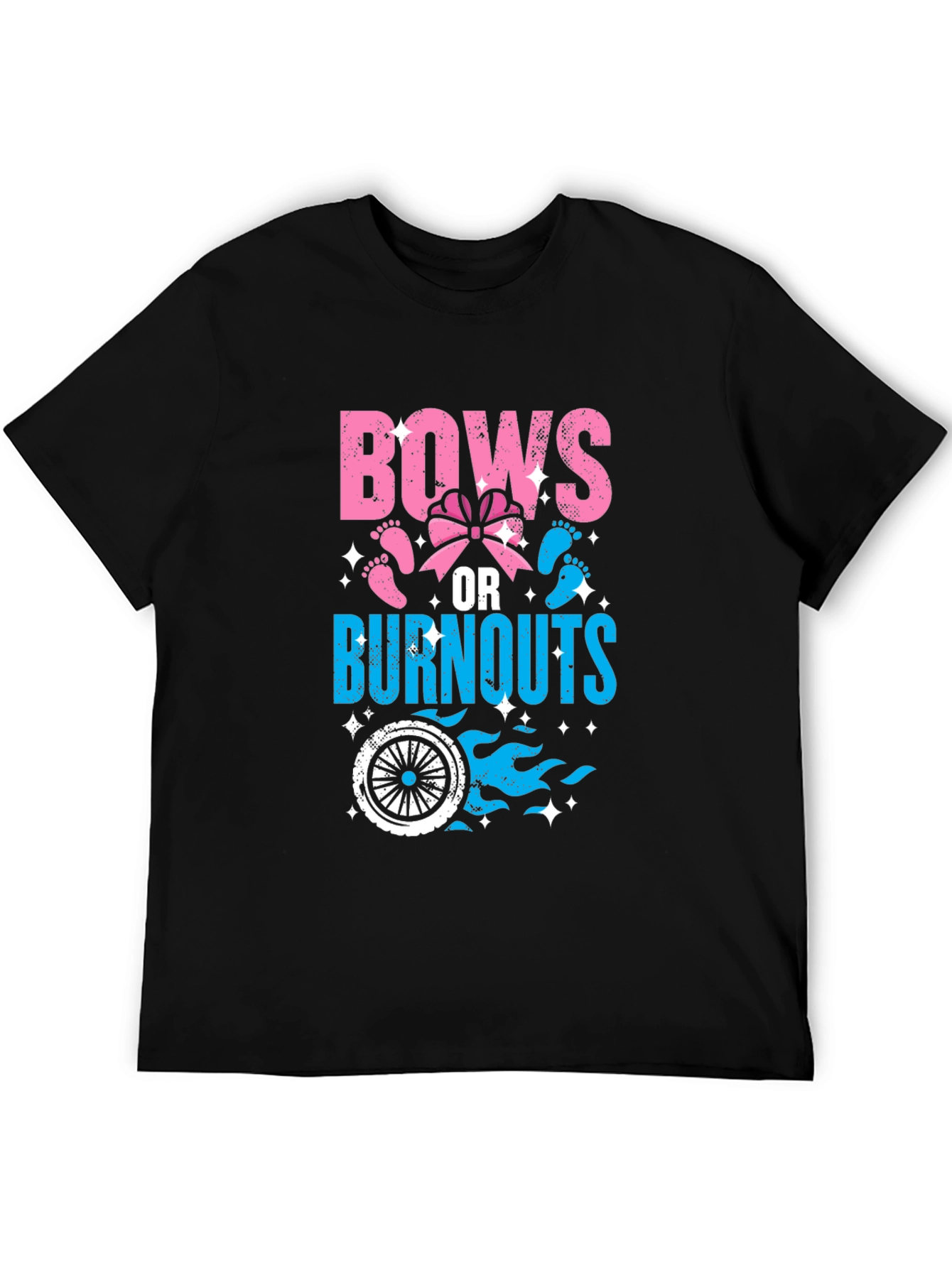 Bows or Burnouts Gender Reveal T-Shirt