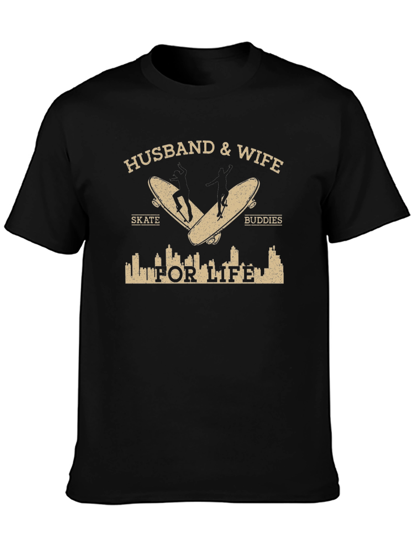 Husband & Wife Skate Buddies T-Shirt