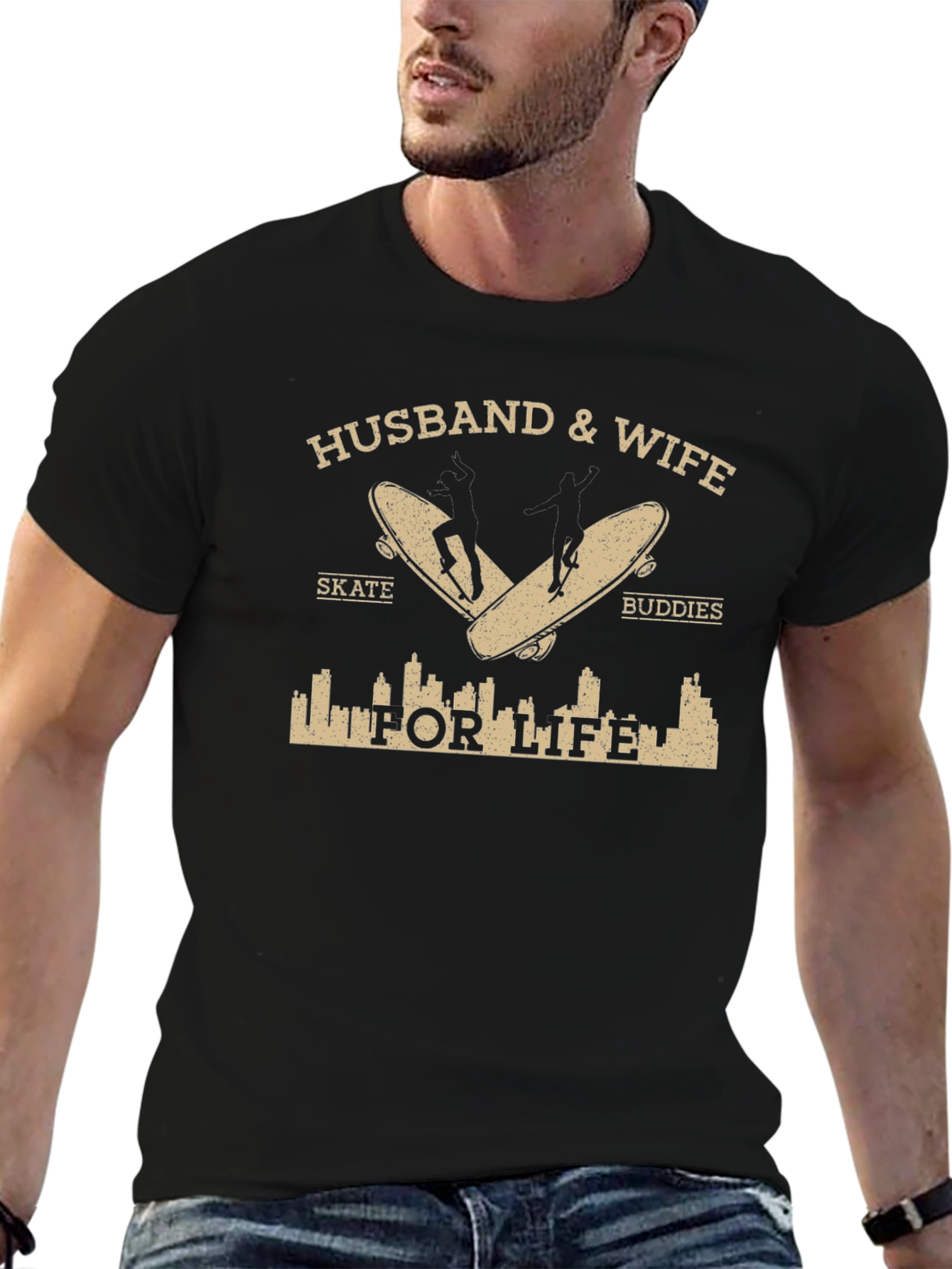 Husband & Wife Skate Buddies T-Shirt