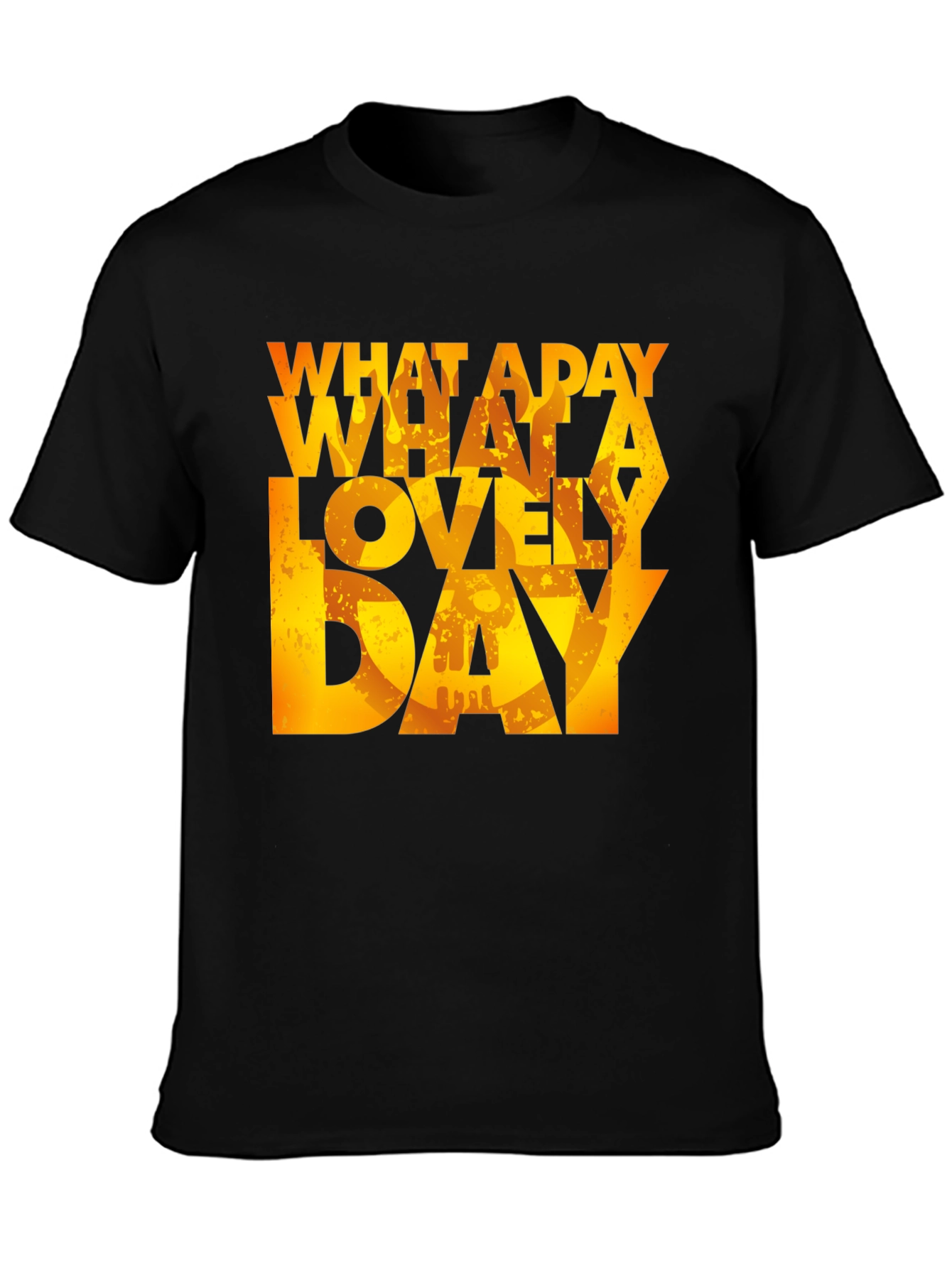 What a Lovely Day T-Shirt - Black Graphic Tee