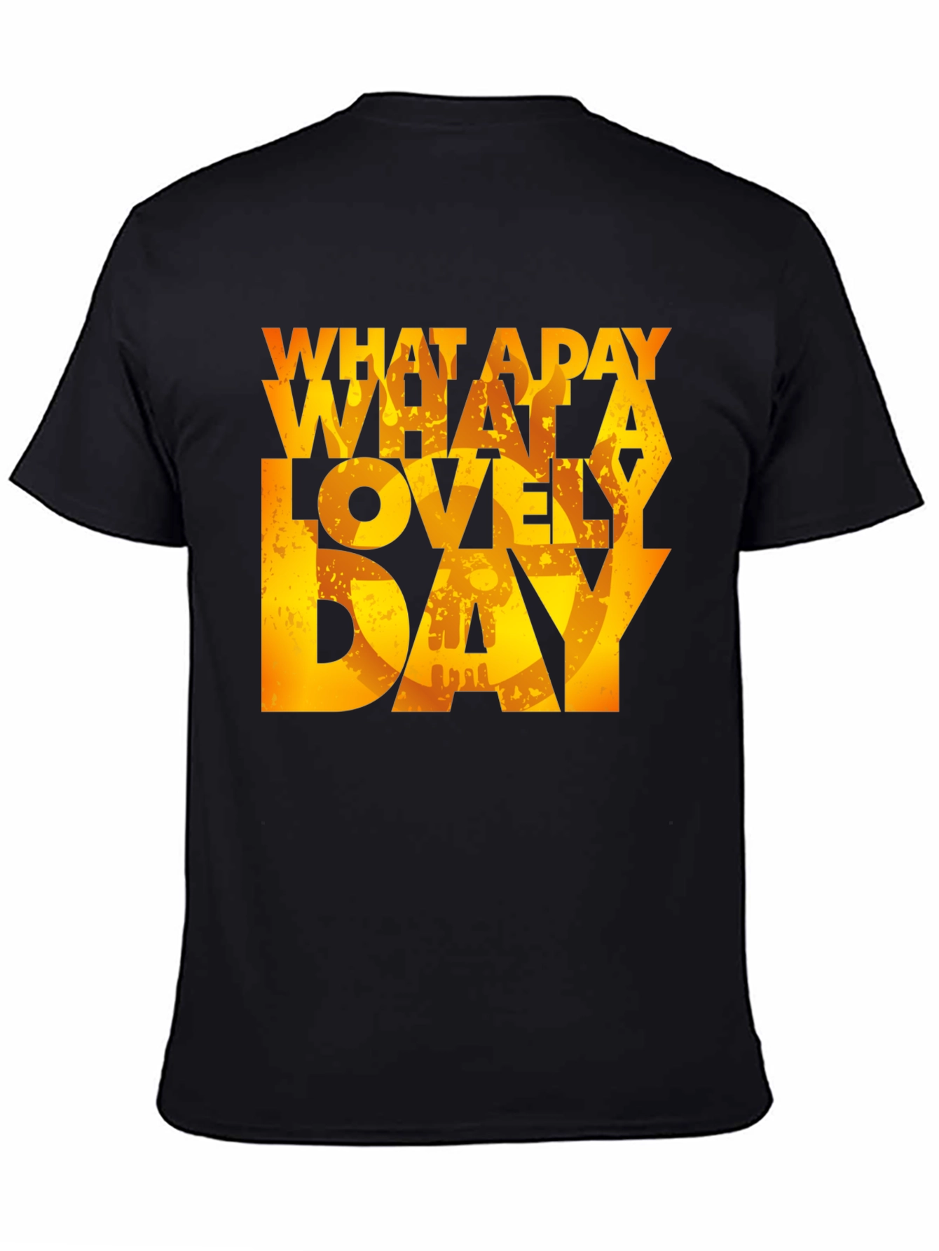 What a Lovely Day T-Shirt - Black Graphic Tee