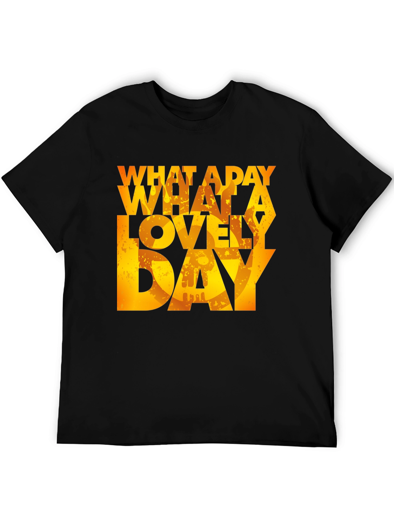What a Lovely Day T-Shirt - Black Graphic Tee