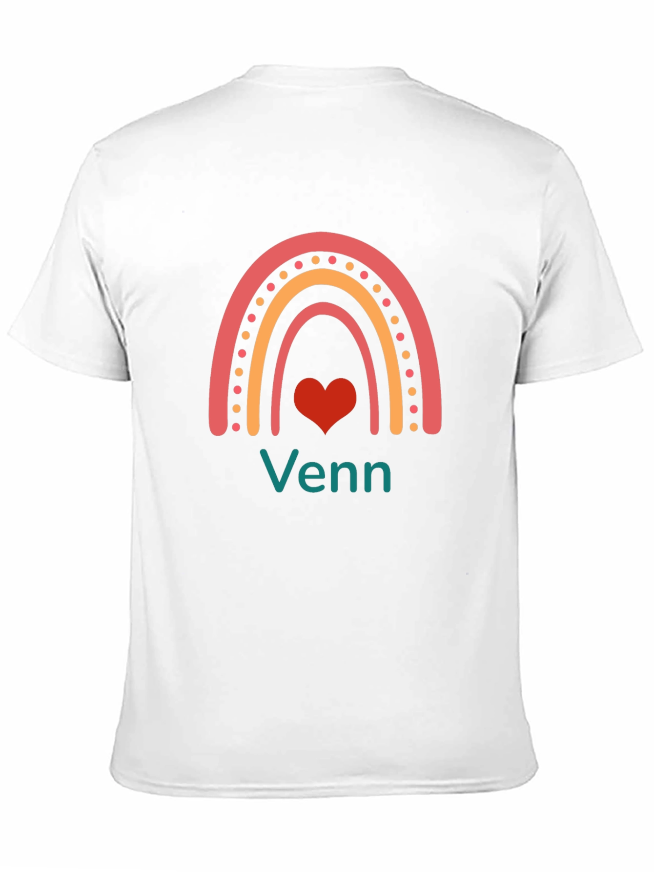 Rainbow Venn Heart T-Shirt