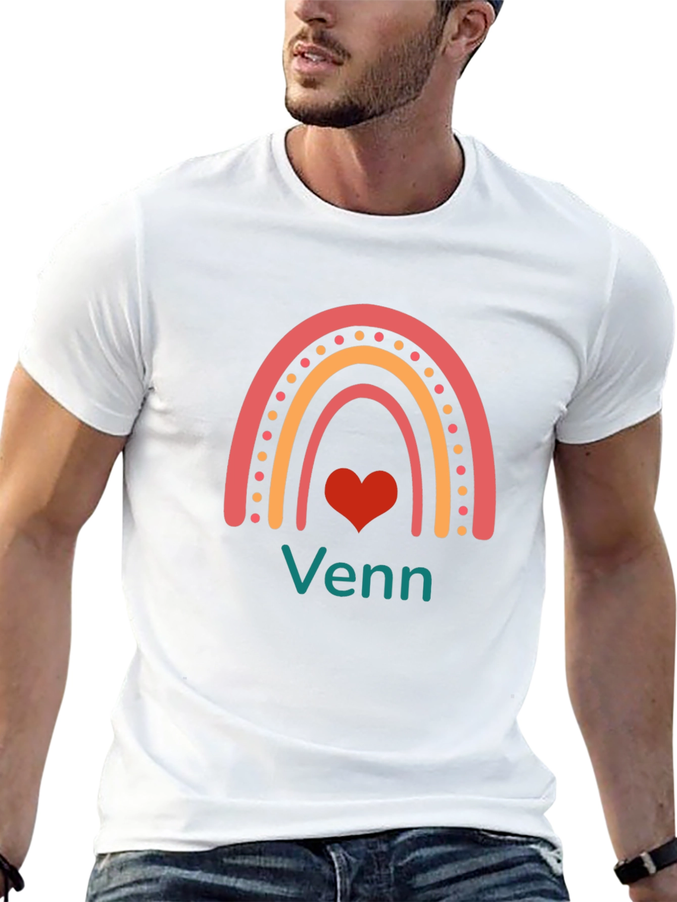 Rainbow Venn Heart T-Shirt