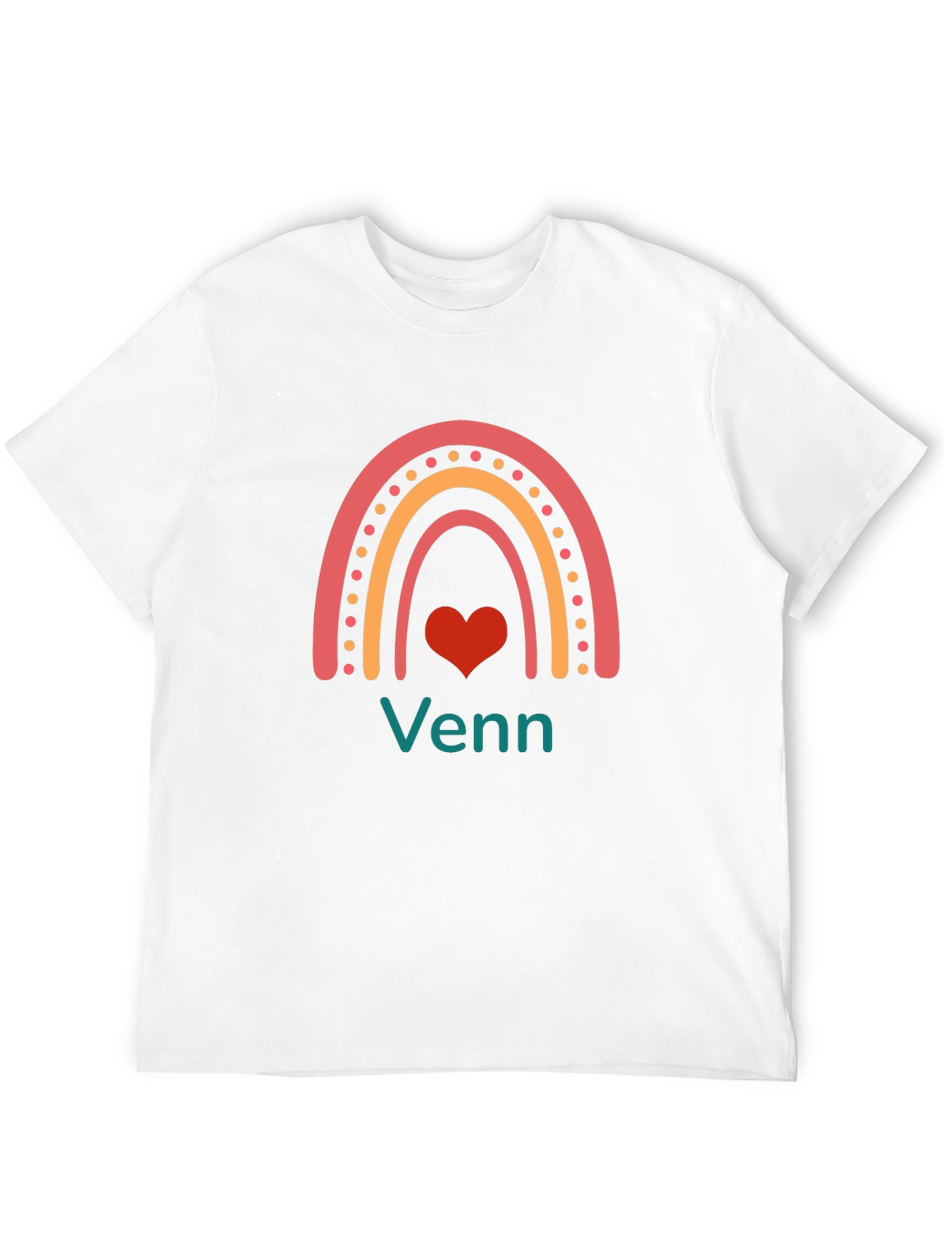Rainbow Venn Heart T-Shirt