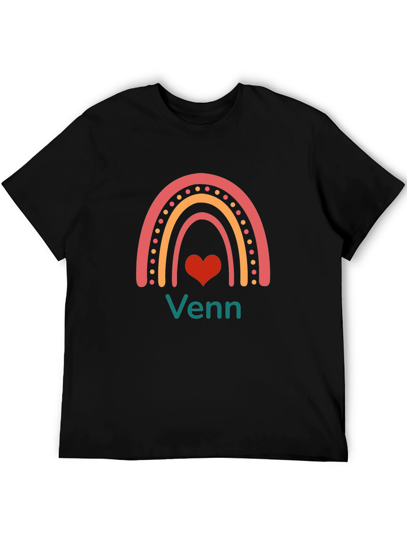 Rainbow Venn Heart T-Shirt