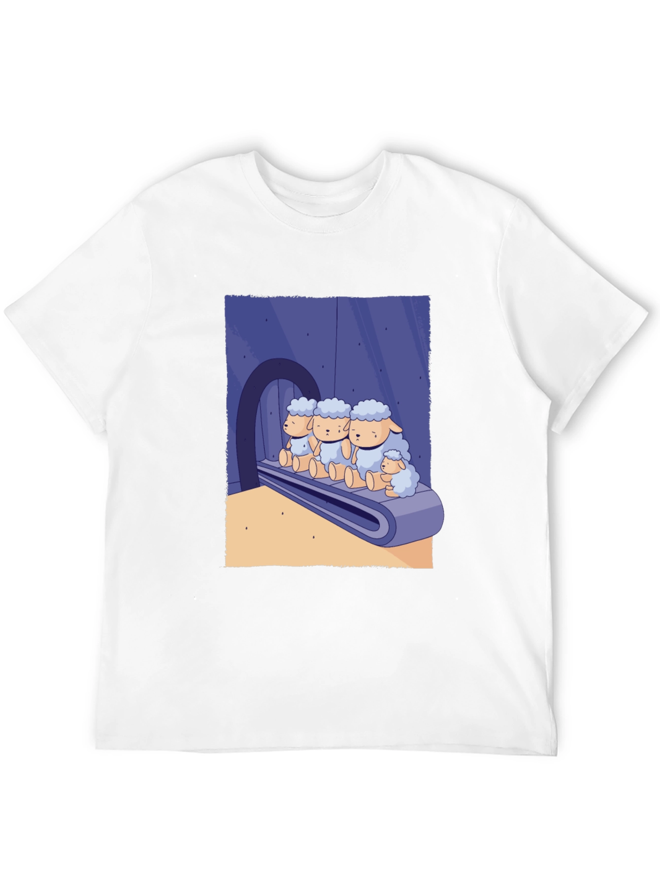 Sheep on Conveyor Belt Graphic Tee