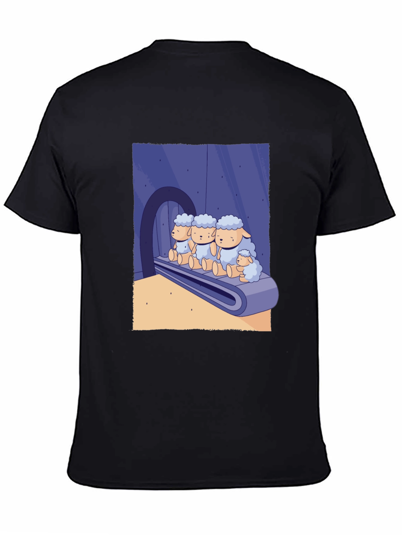 Sheep on Conveyor Belt Graphic Tee