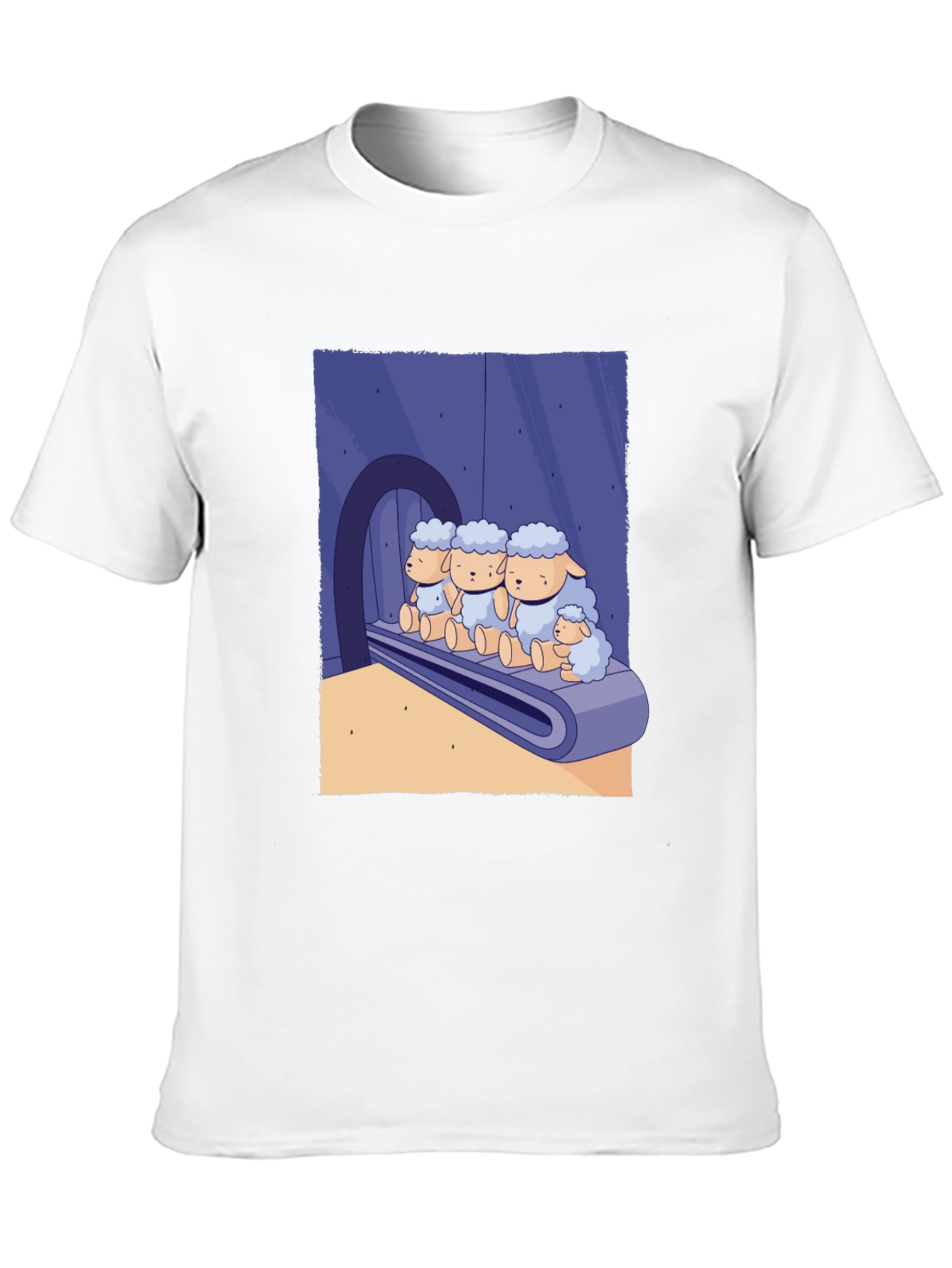 Sheep on Conveyor Belt Graphic Tee