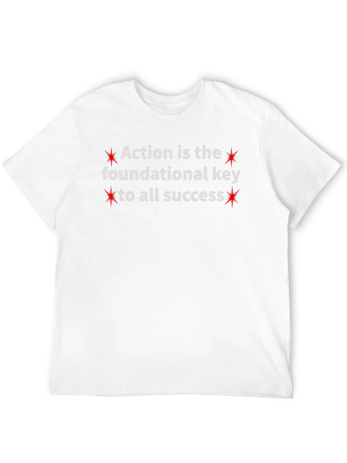 Action Is Key Crew Neck T-Shirt