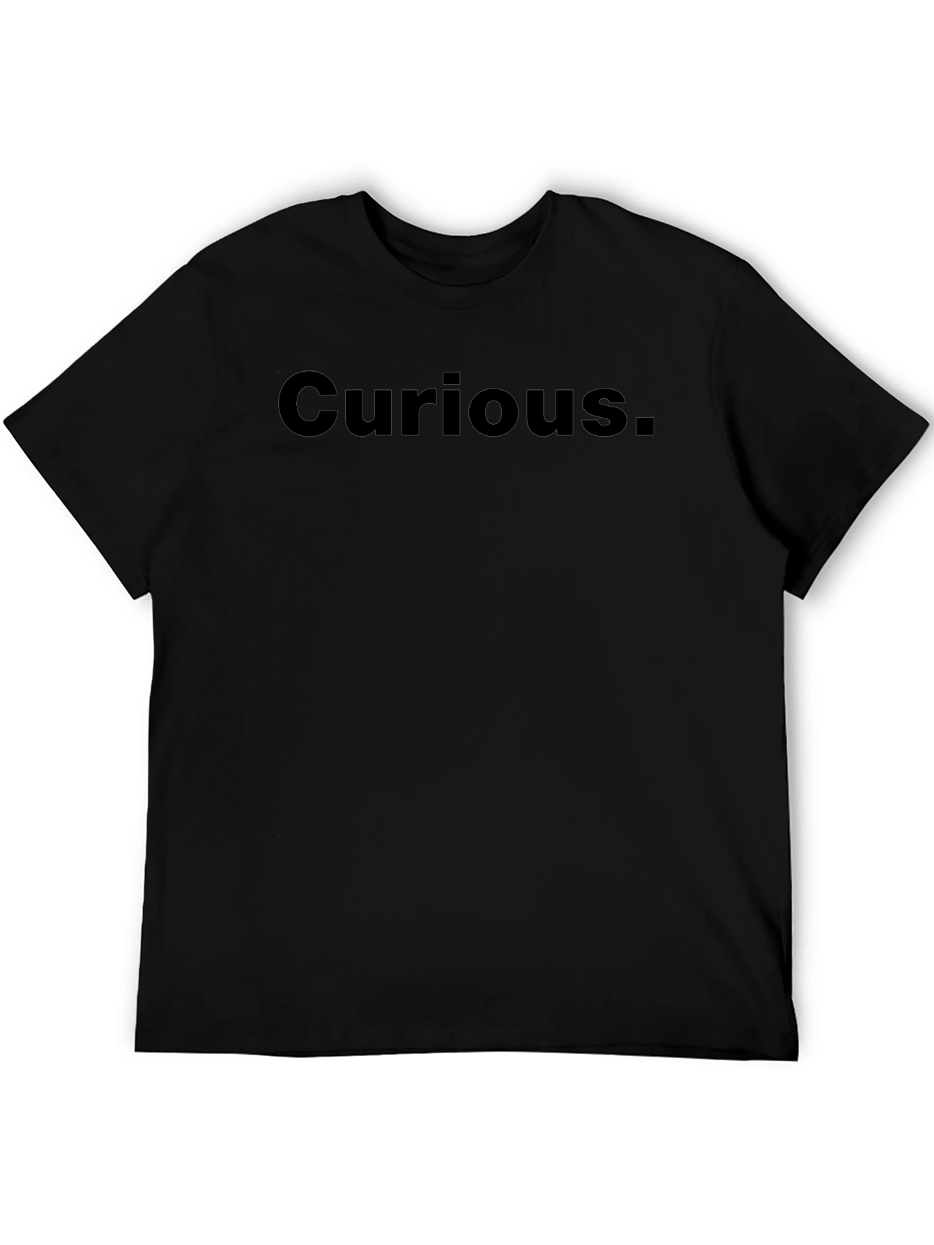 Curious T-Shirt - Black Casual Tee