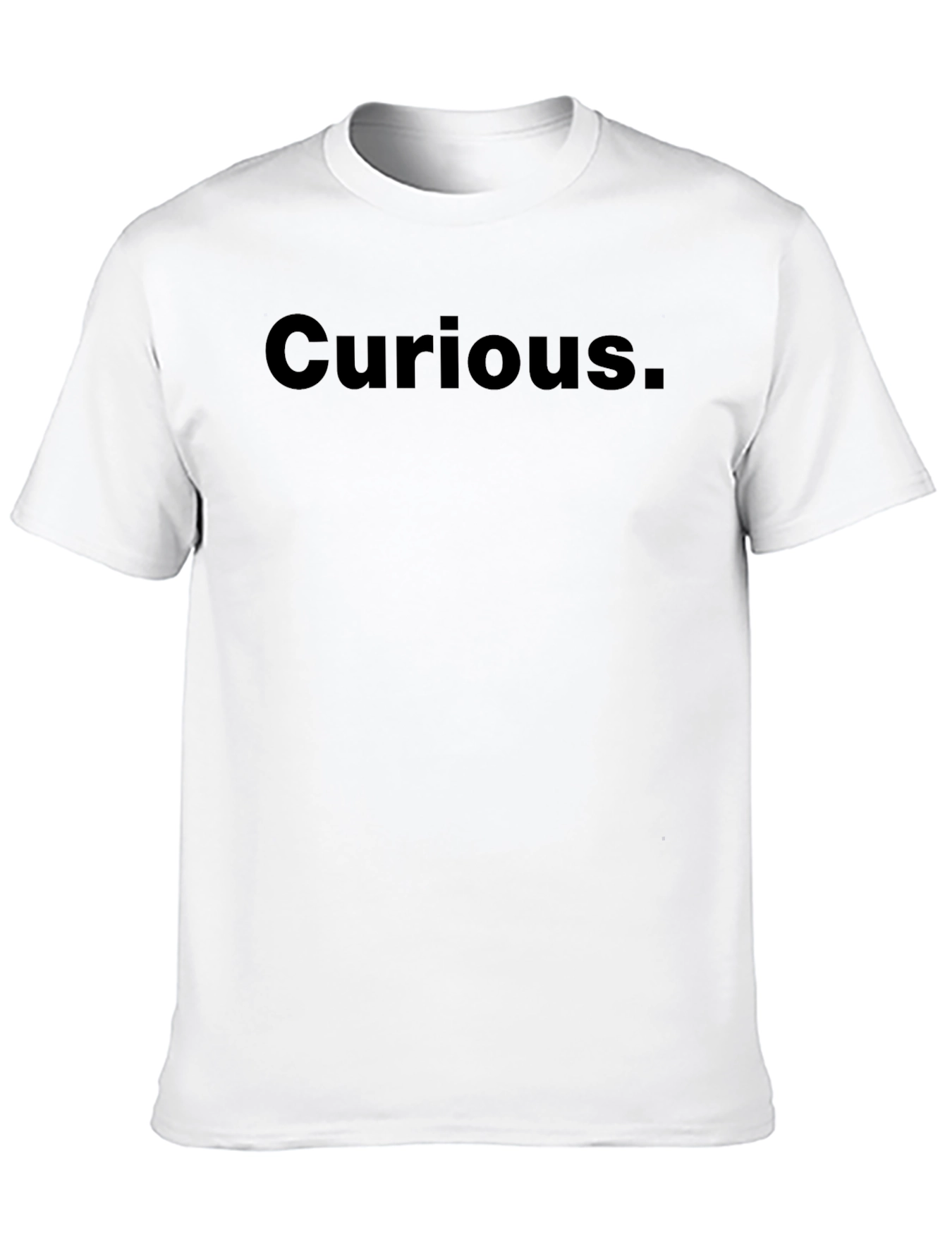 Curious T-Shirt - Black Casual Tee