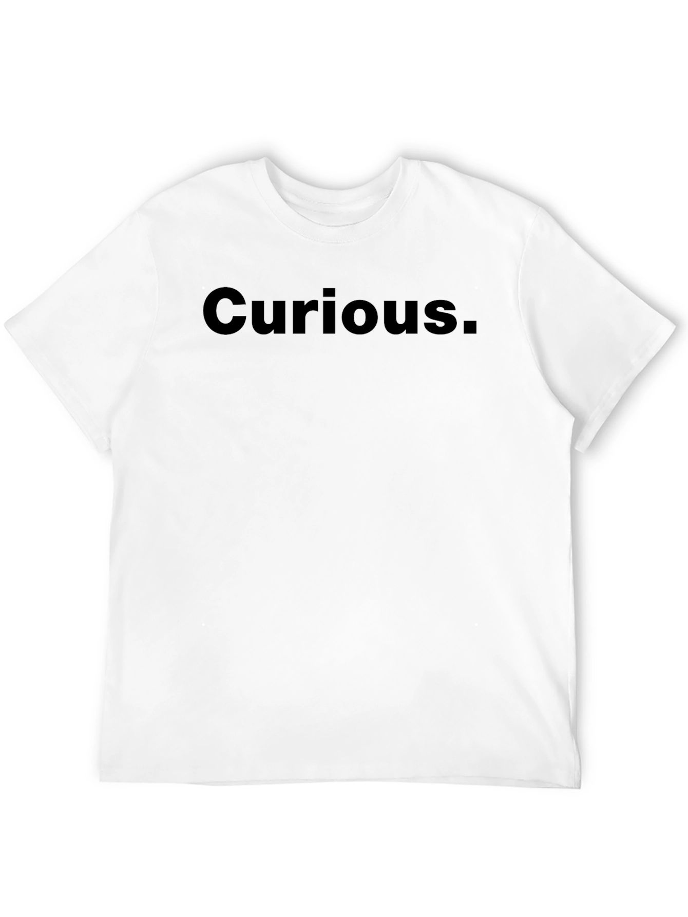 Curious T-Shirt - Black Casual Tee