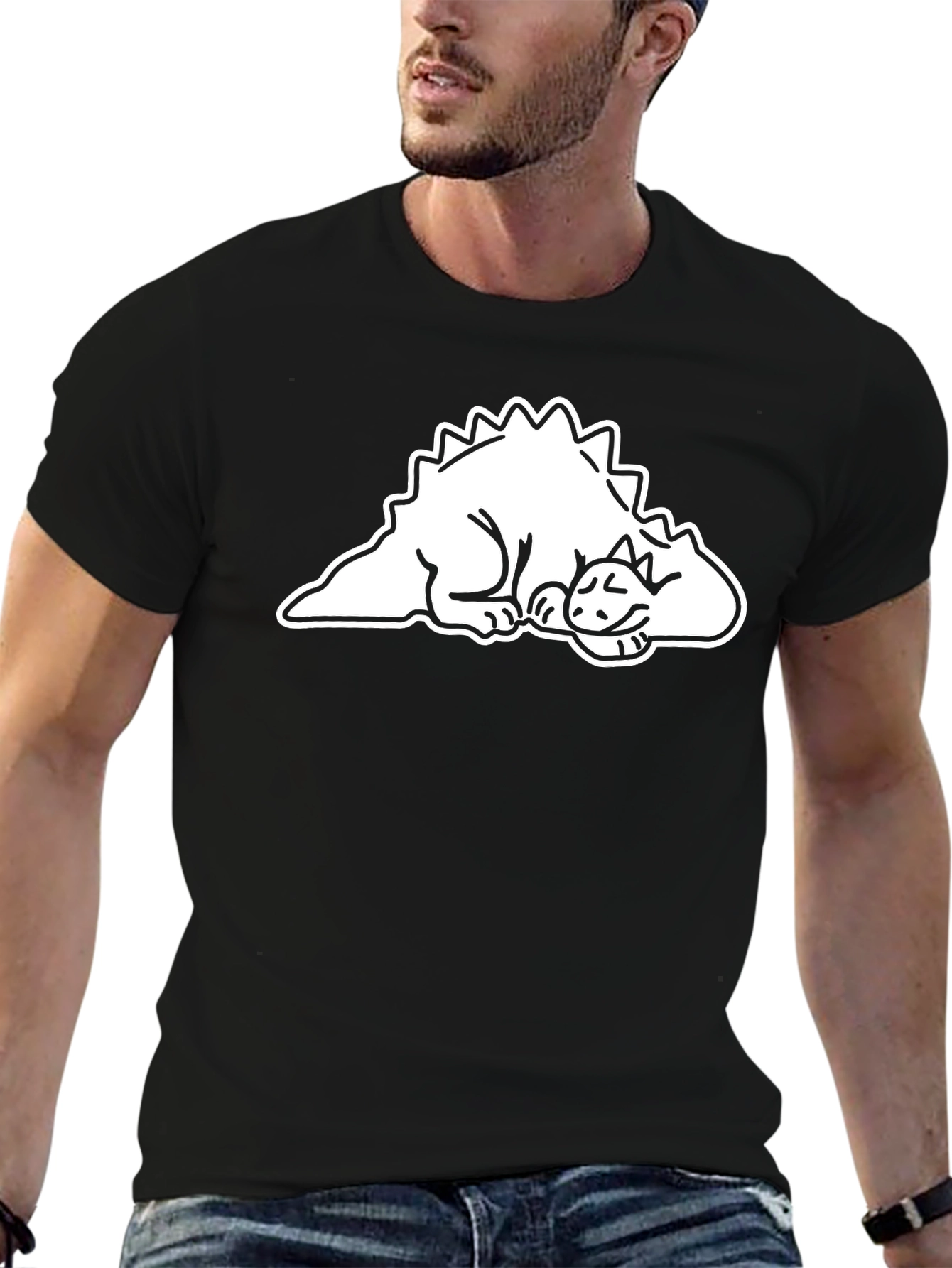 Sleeping Dinosaur T-Shirt - Black