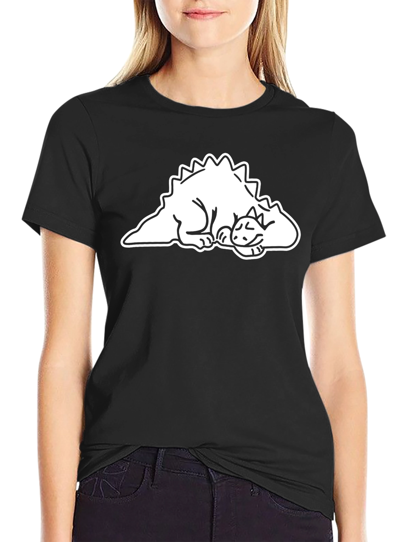 Sleeping Dinosaur T-Shirt - Black