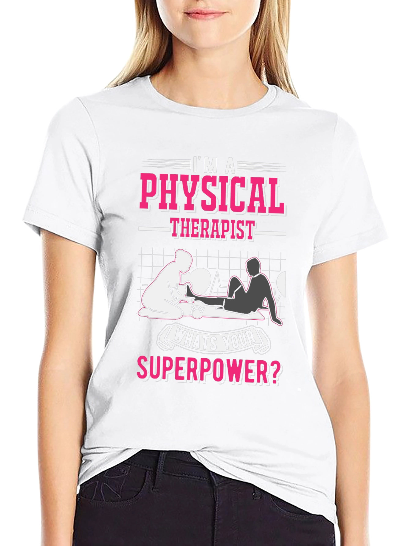 Physical Therapist Superpower Graphic T-Shirt