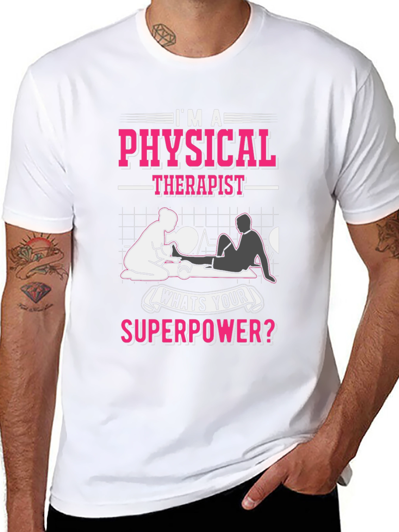 Physical Therapist Superpower Graphic T-Shirt