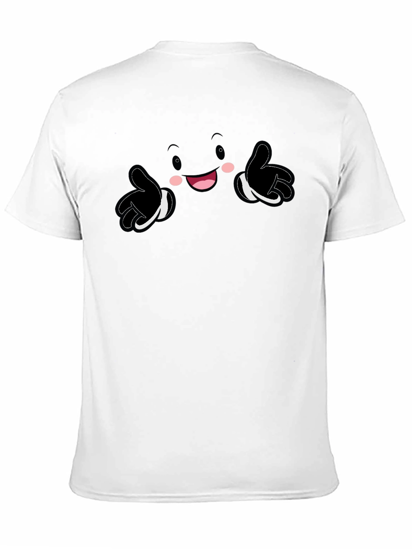 Fun Cartoon Character Graphic Print Black T-Shirt