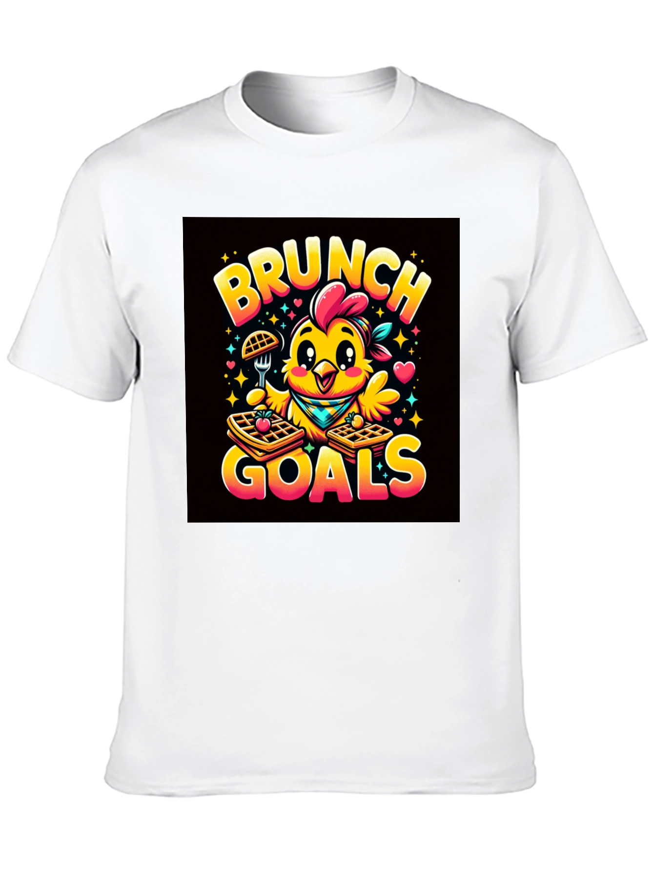 Brunch Goals Chicken Graphic Tee