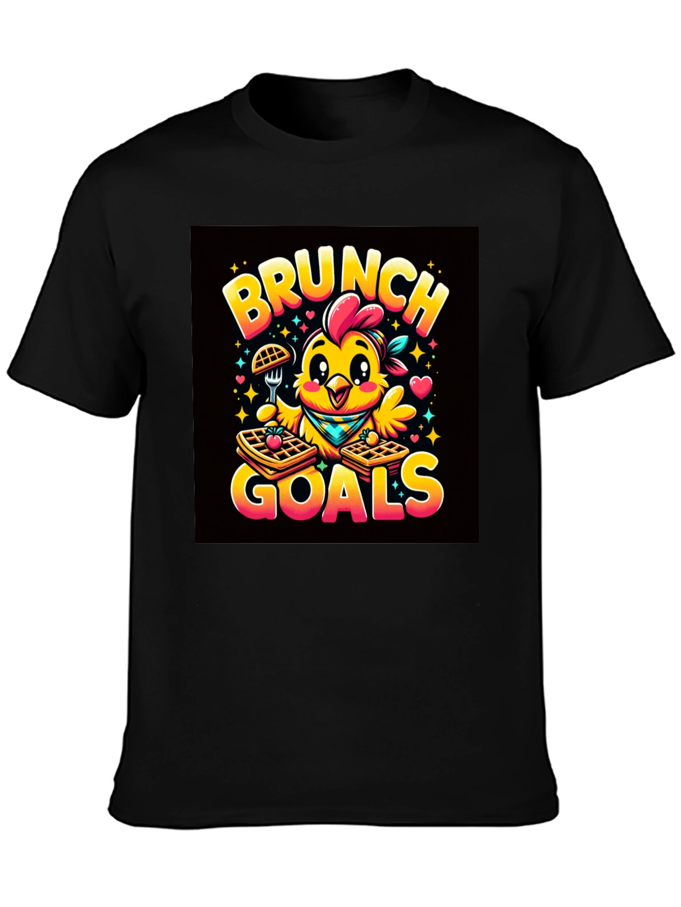 Brunch Goals Chicken Graphic Tee