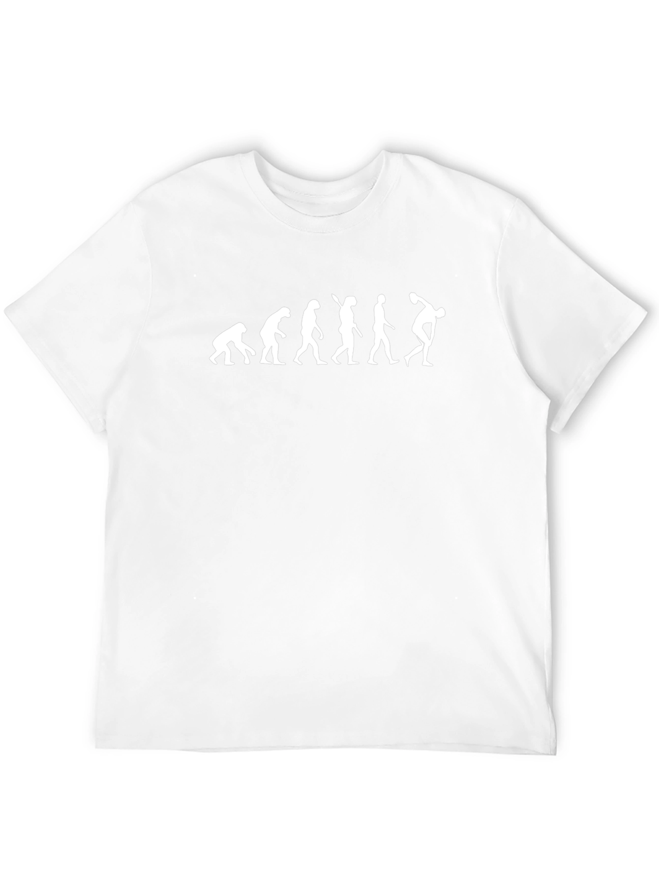 Evolution Frisbee Thrower Graphic T-Shirt
