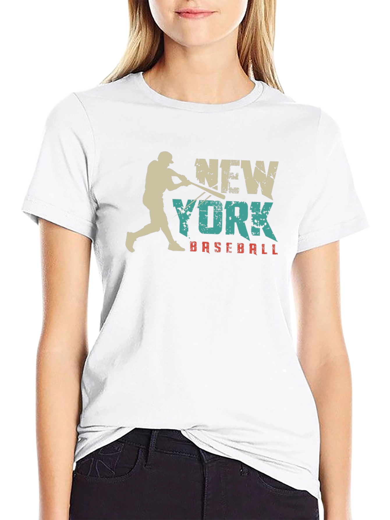 New York Baseball Black Graphic Tee