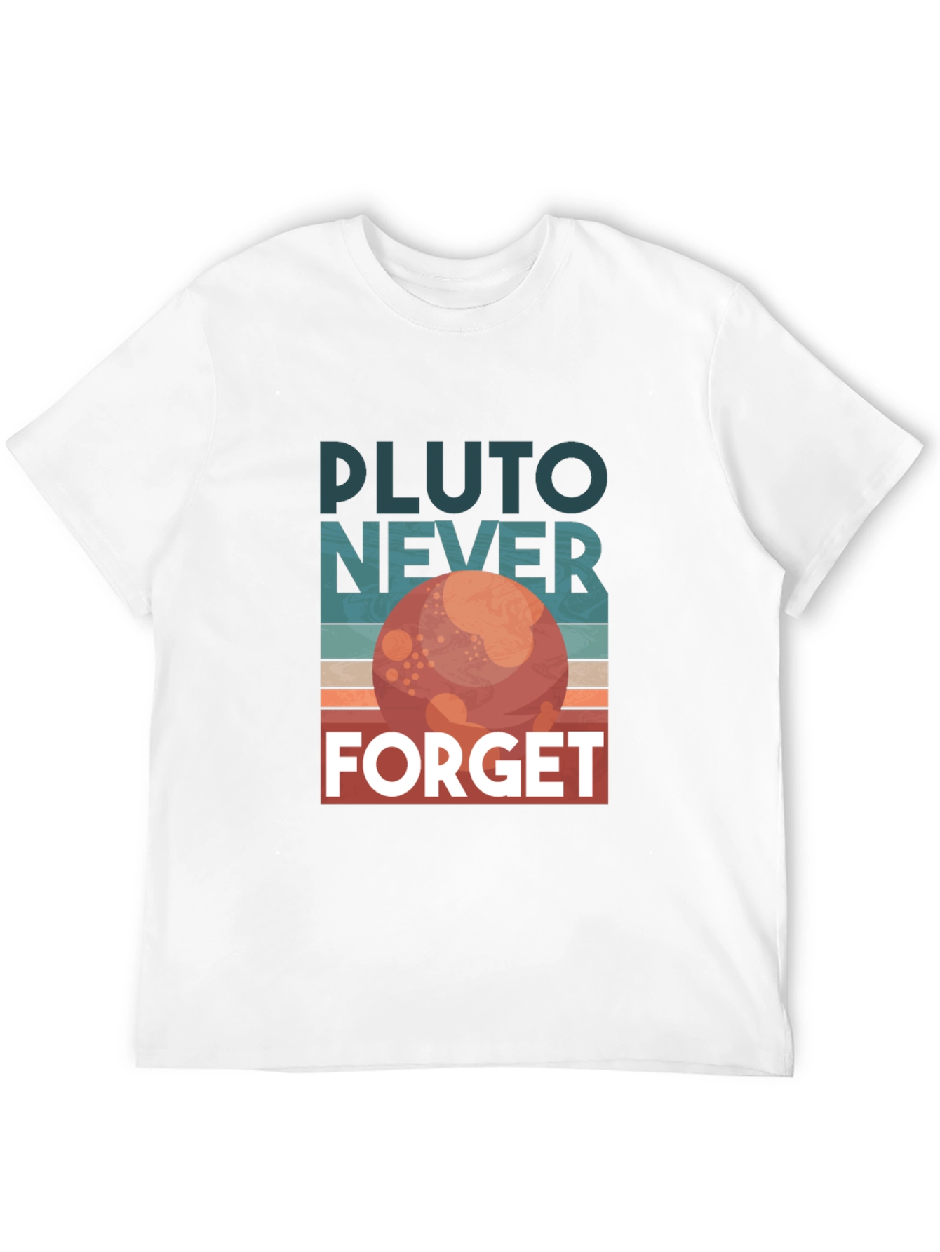 Pluto Never Forget Retro Graphic T-Shirt