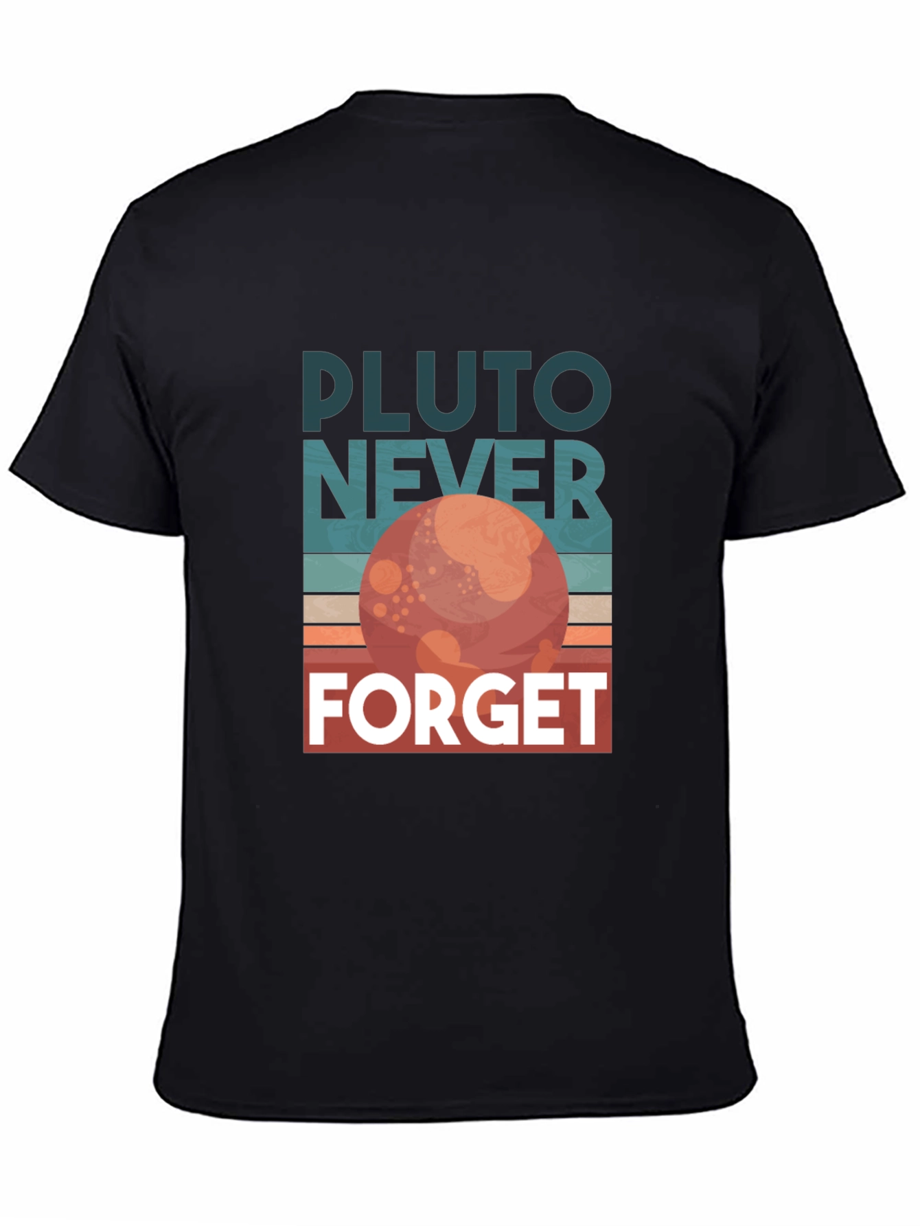 Pluto Never Forget Retro Graphic T-Shirt