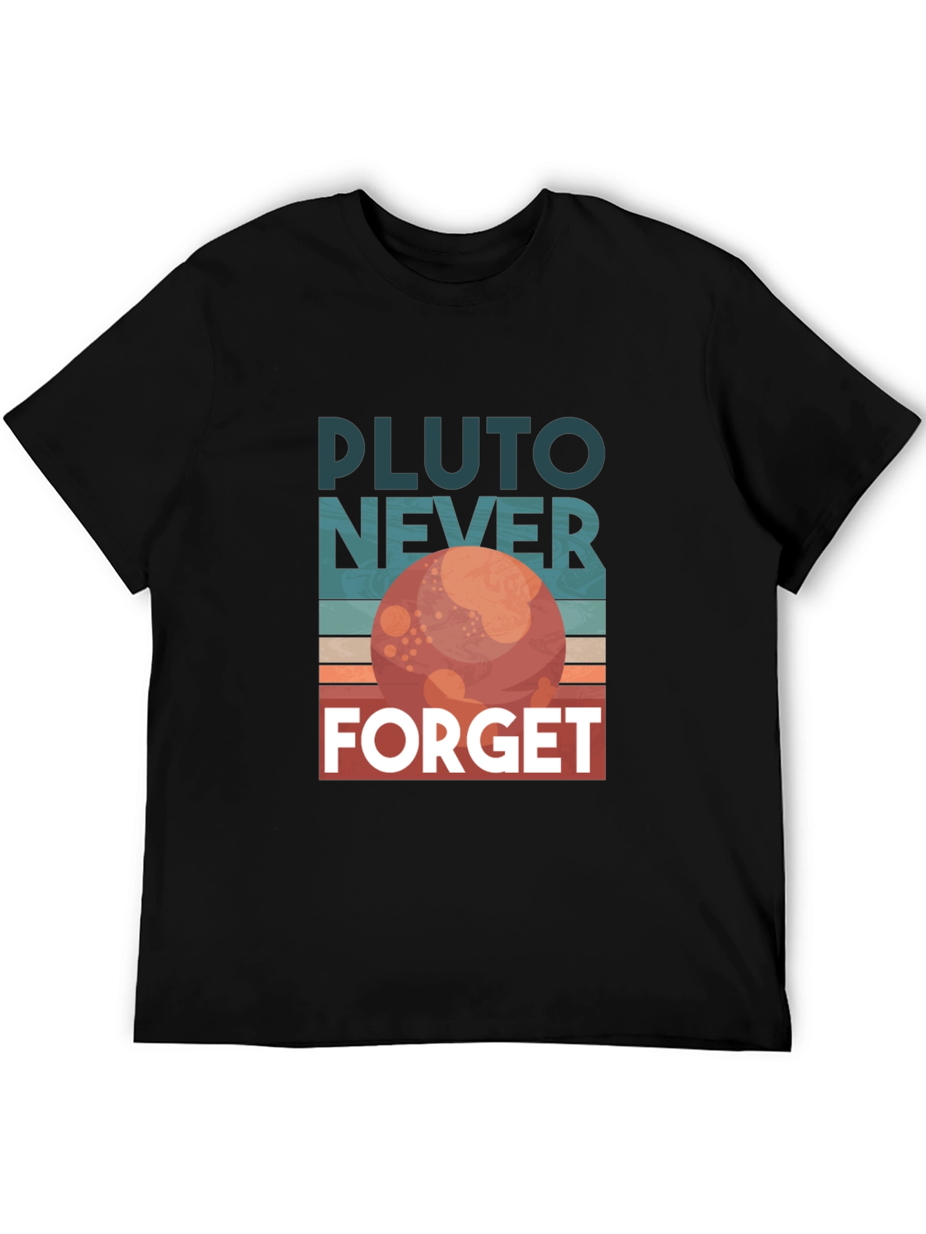 Pluto Never Forget Retro Graphic T-Shirt
