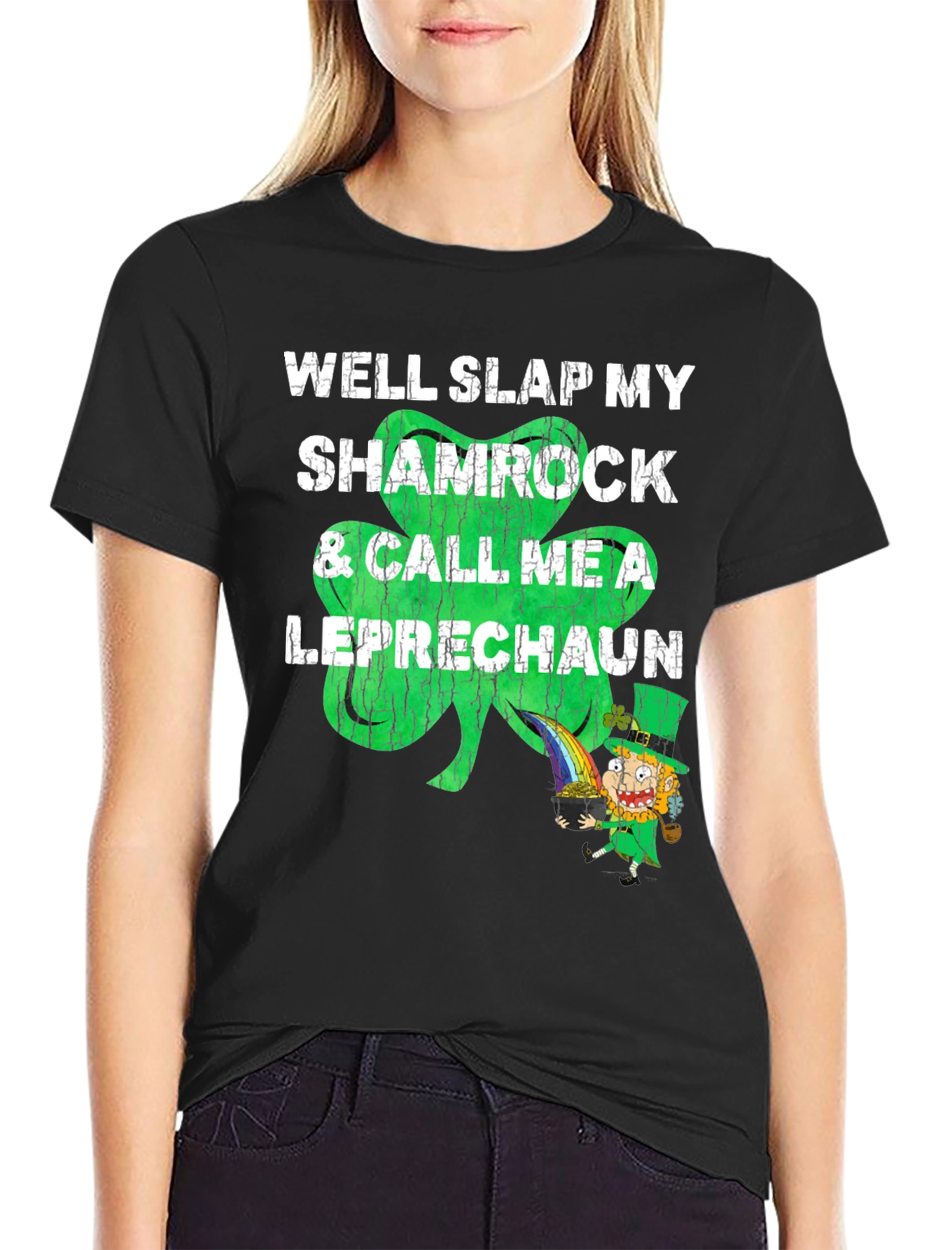 Shamrock & Leprechaun Graphic T-Shirt