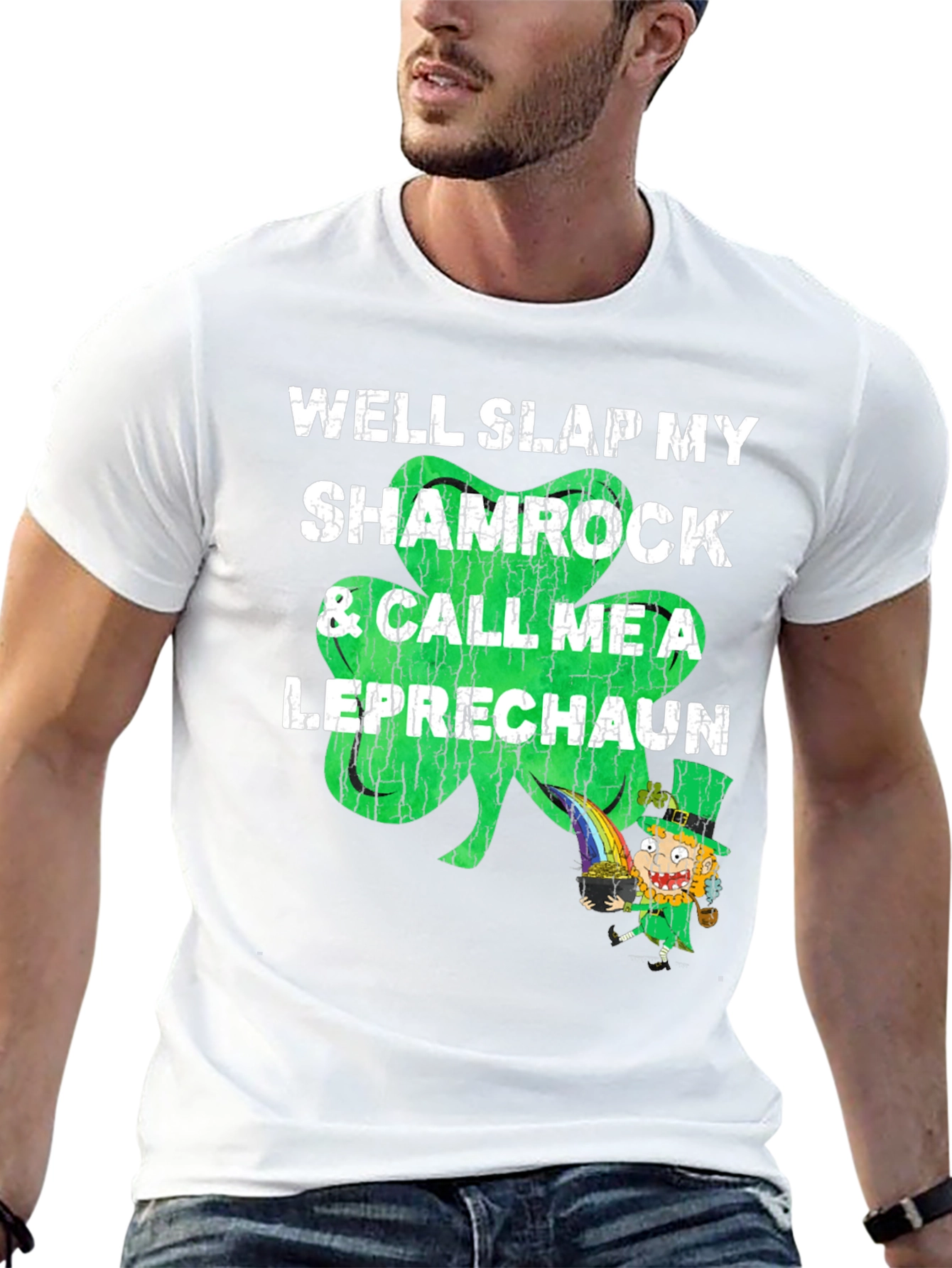 Shamrock & Leprechaun Graphic T-Shirt