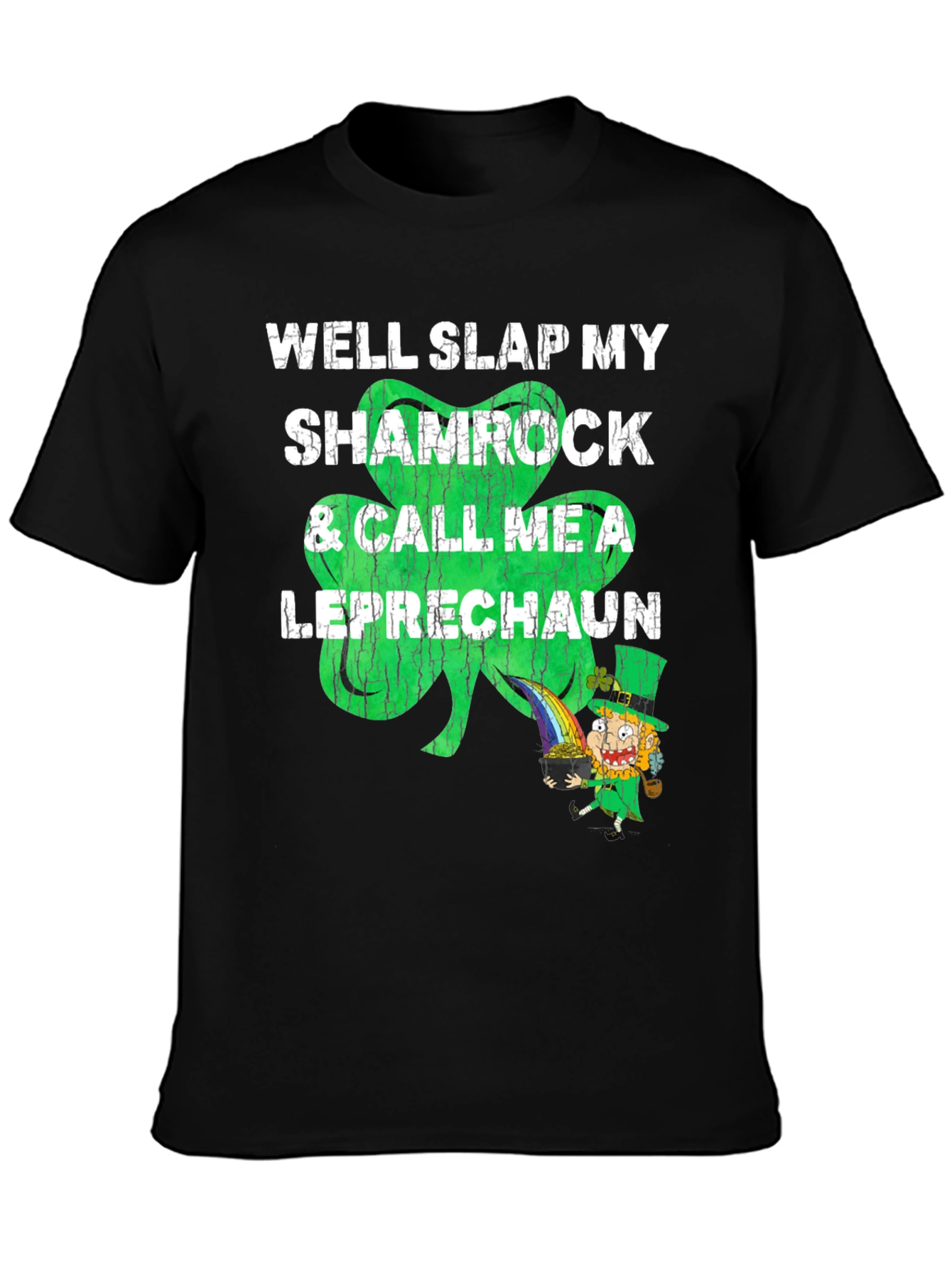 Shamrock & Leprechaun Graphic T-Shirt