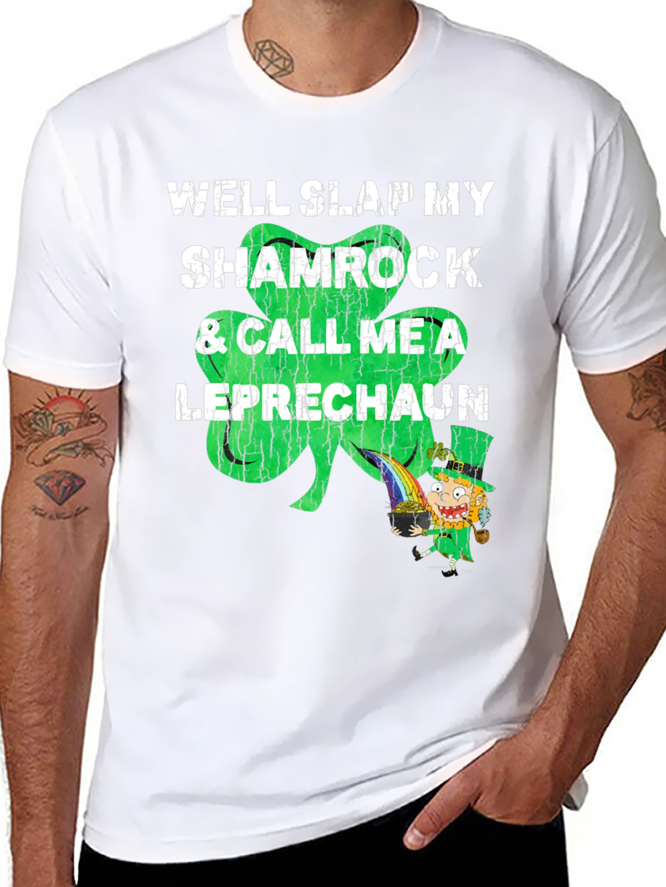 Shamrock & Leprechaun Graphic T-Shirt