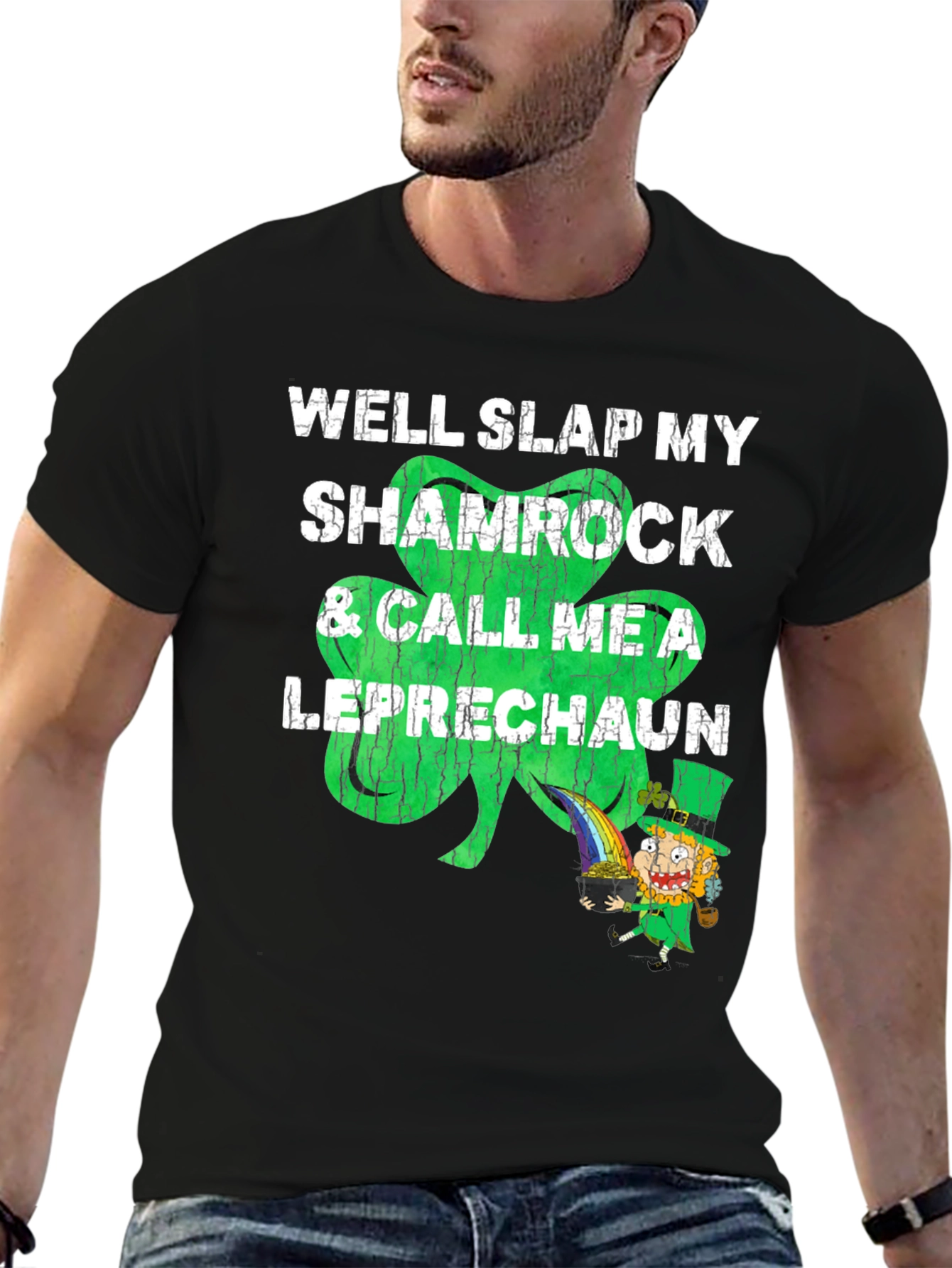 Shamrock & Leprechaun Graphic T-Shirt