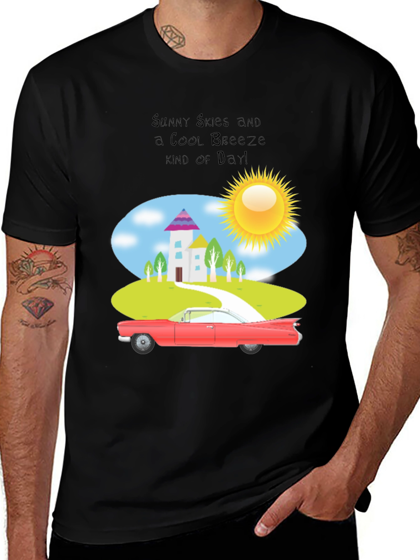 Sunny Skies Cool Breeze Graphic T-Shirt