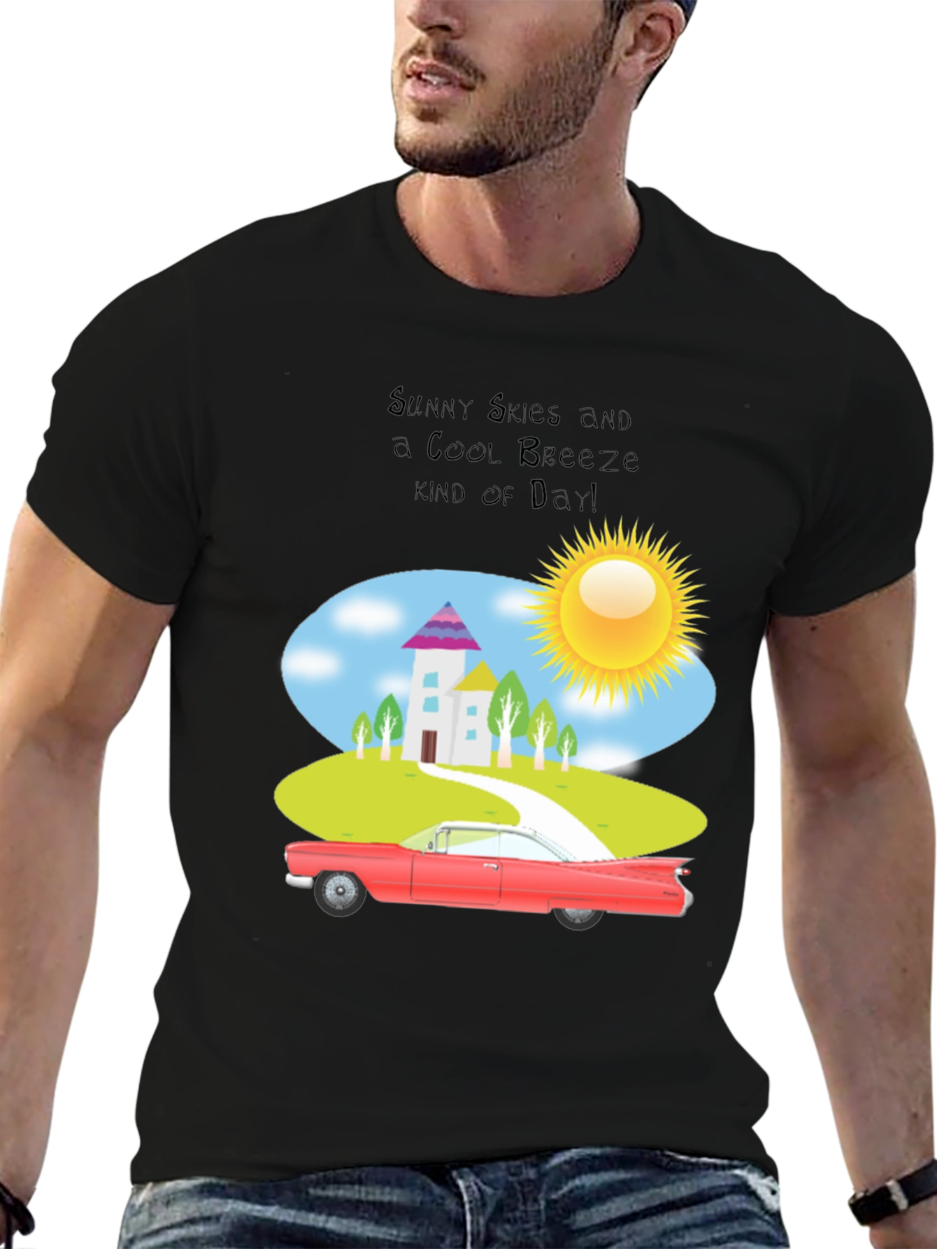 Sunny Skies Cool Breeze Graphic T-Shirt