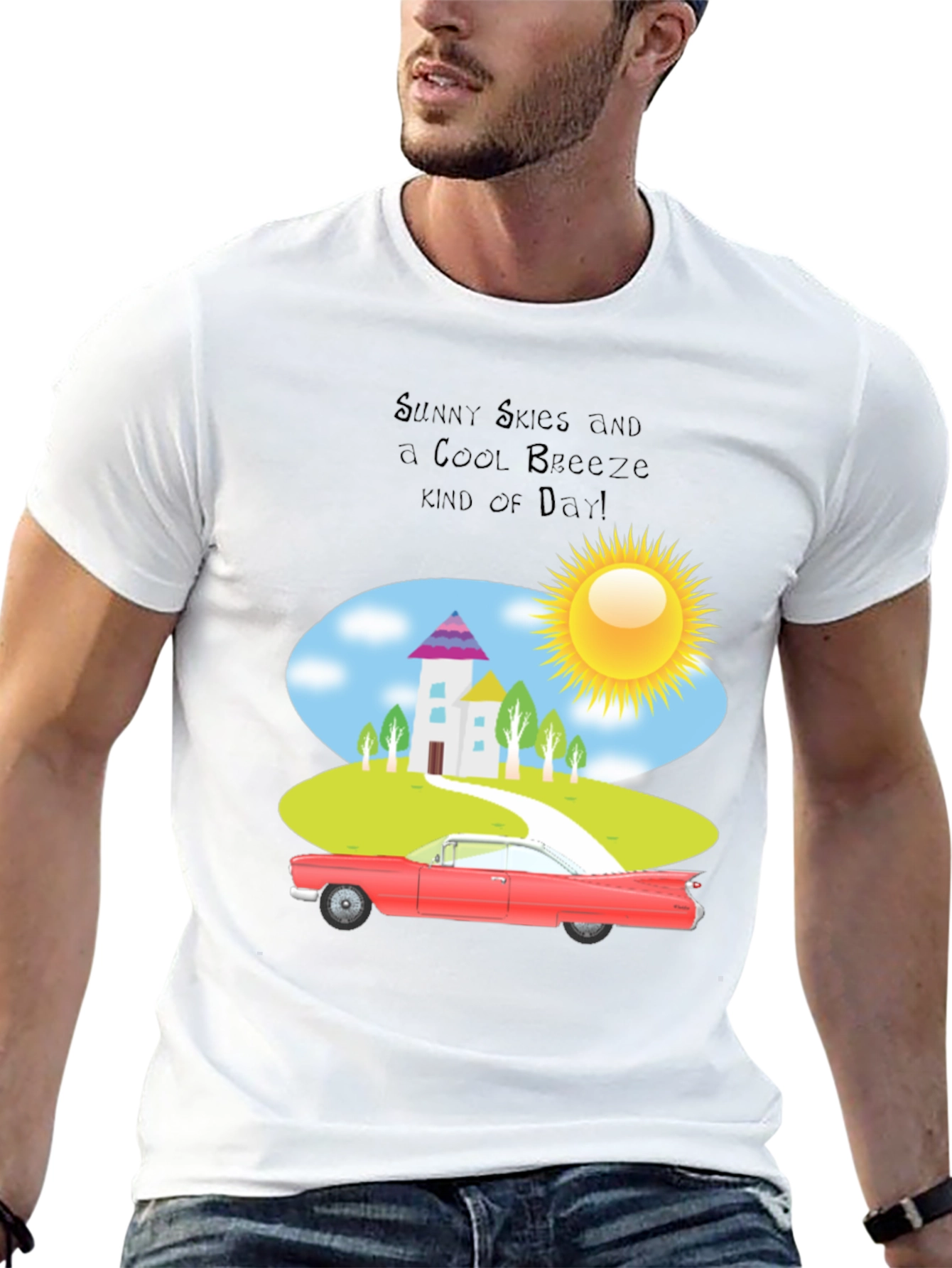 Sunny Skies Cool Breeze Graphic T-Shirt