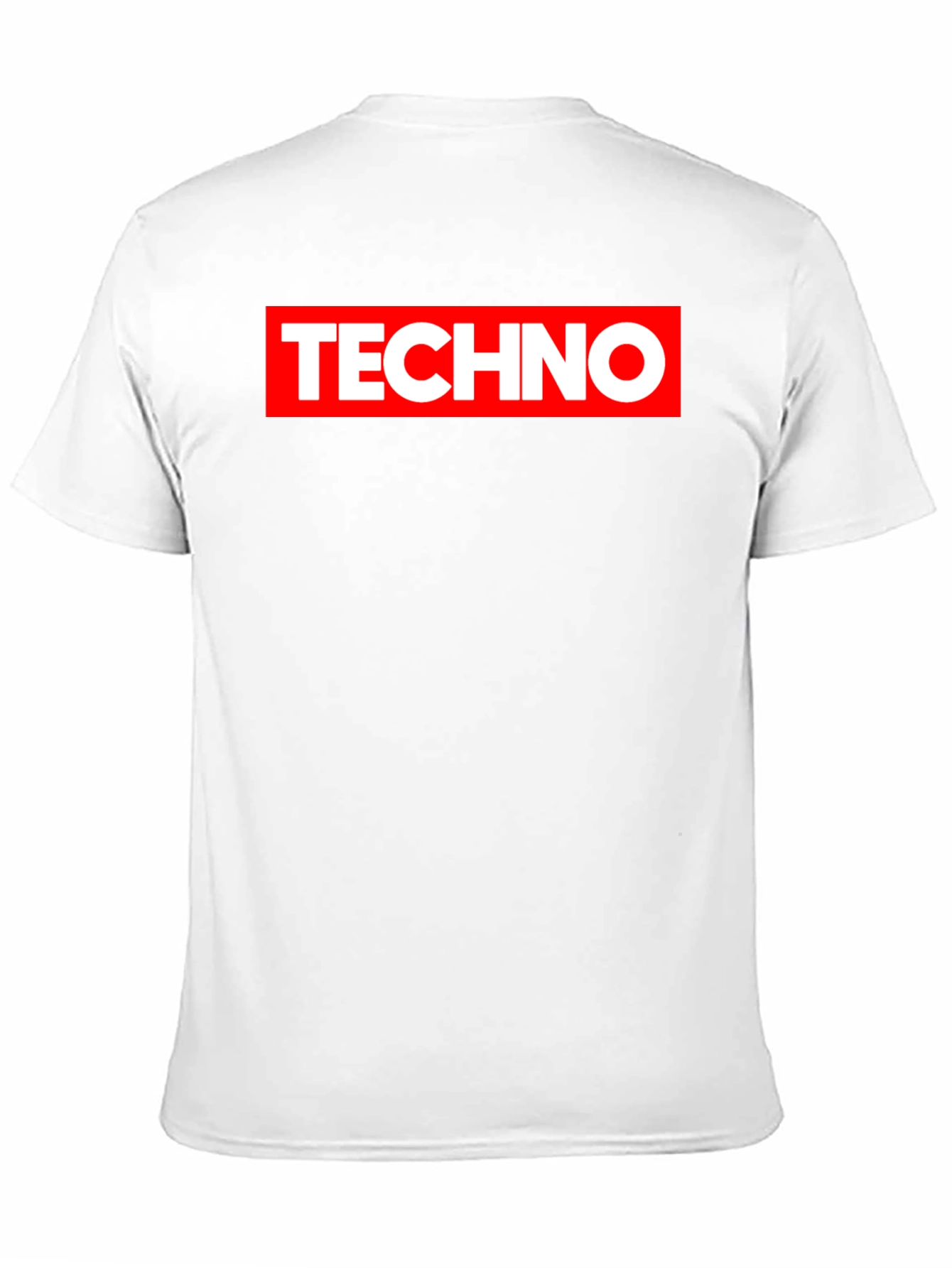 Techno Graphic Print Black T-Shirt