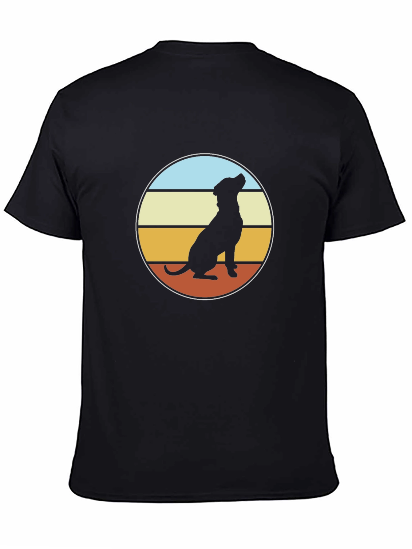 Retro Dog Silhouette T-Shirt - Classic Style