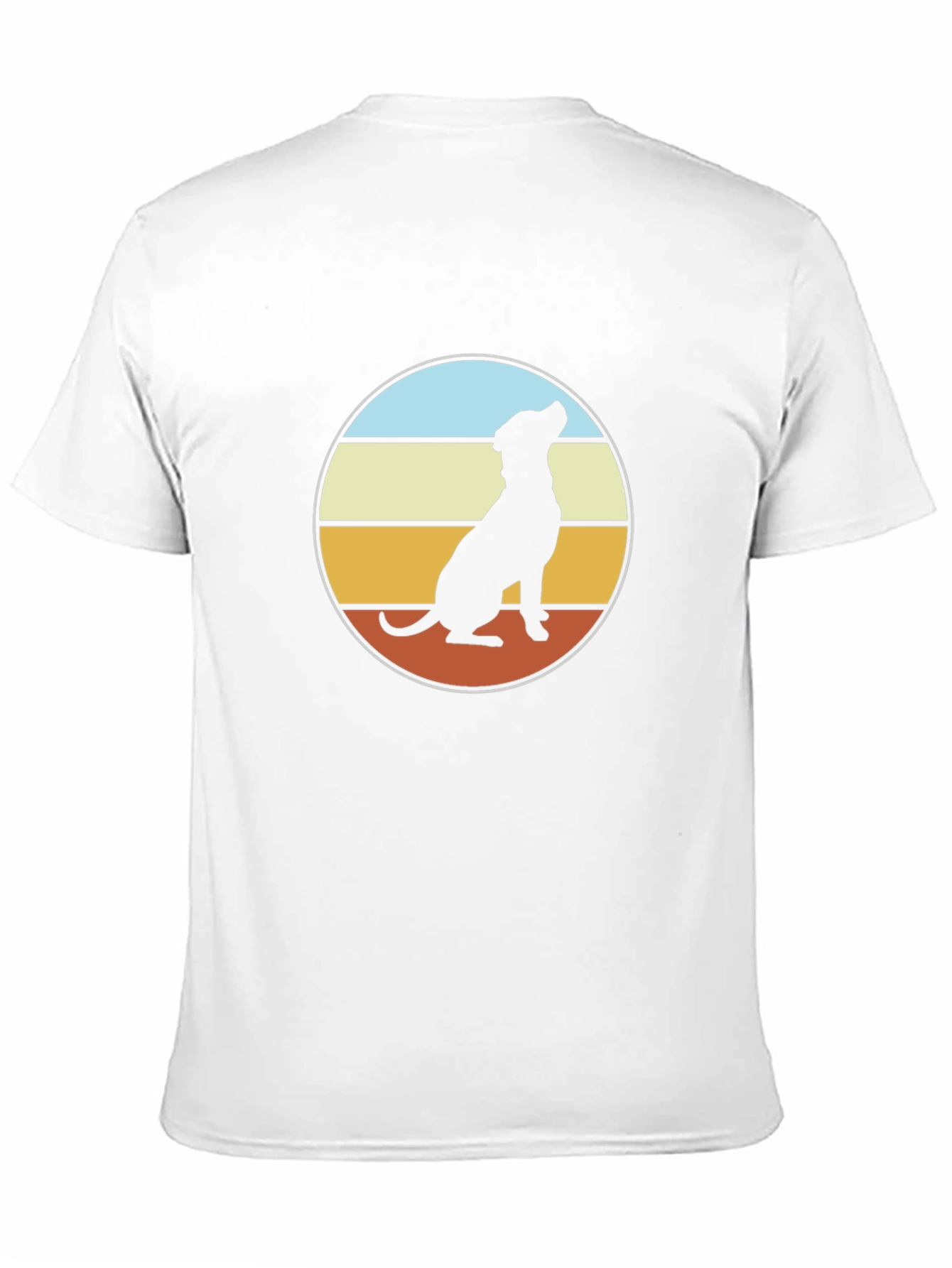 Retro Dog Silhouette T-Shirt - Classic Style