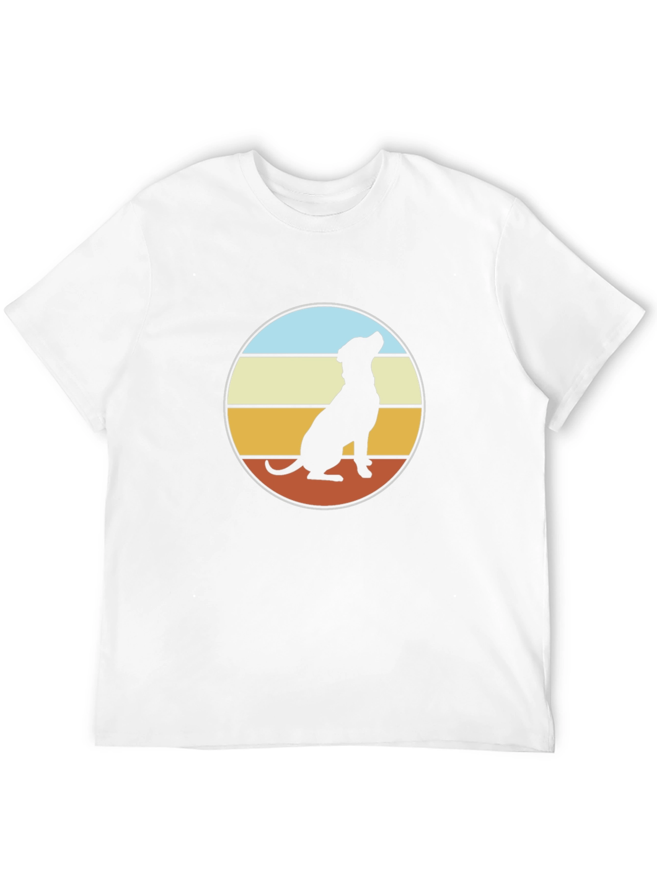 Retro Dog Silhouette T-Shirt - Classic Style