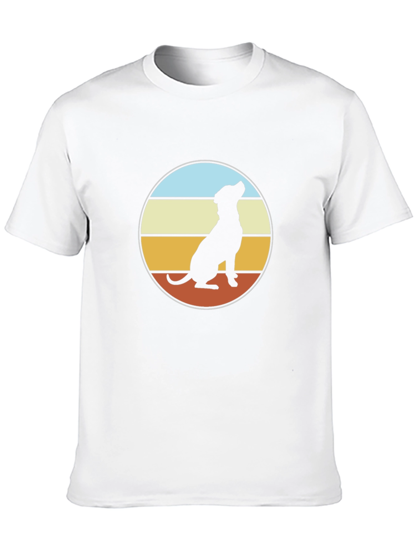 Retro Dog Silhouette T-Shirt - Classic Style