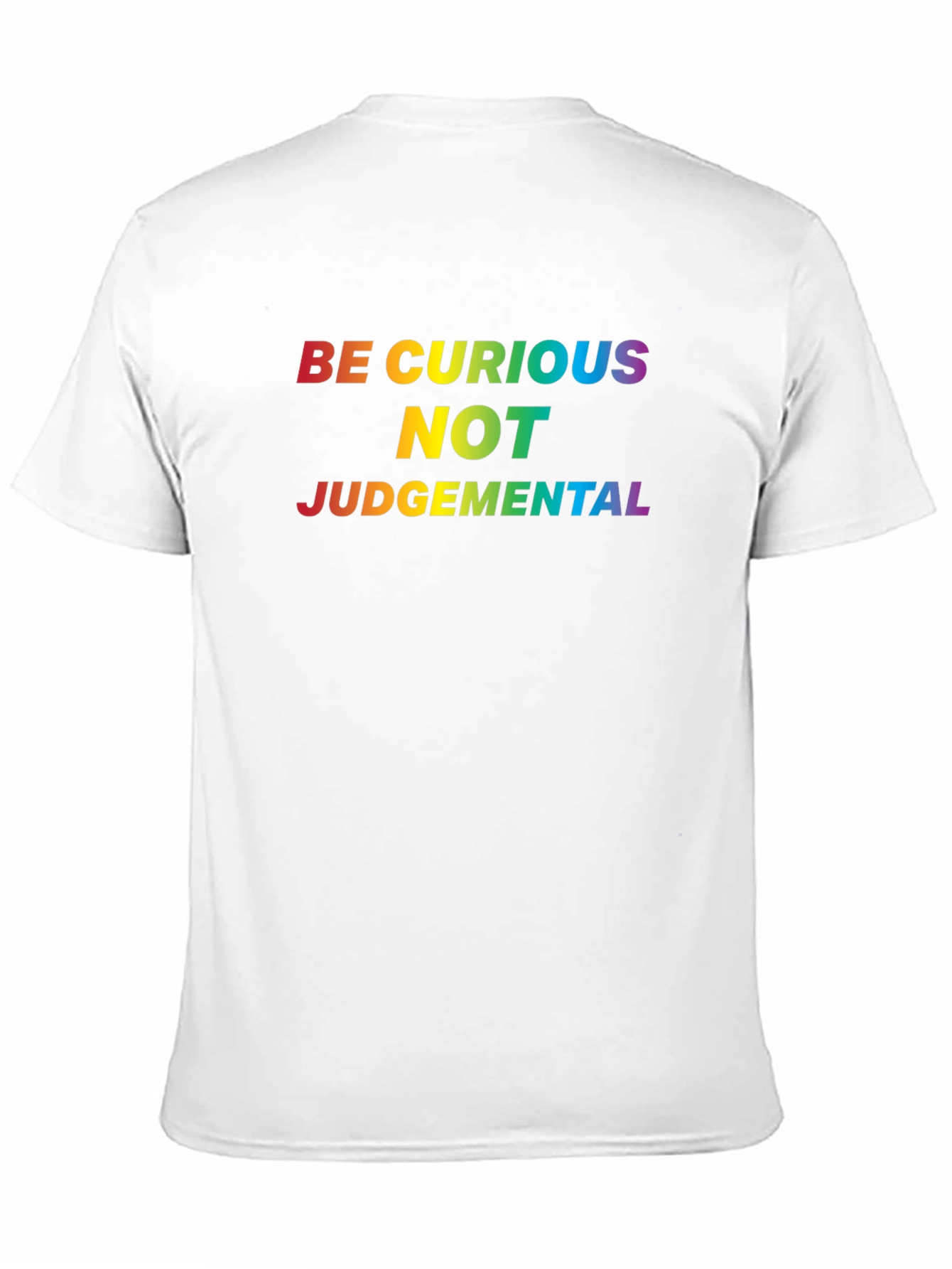 Be Curious Rainbow Graphic Tee