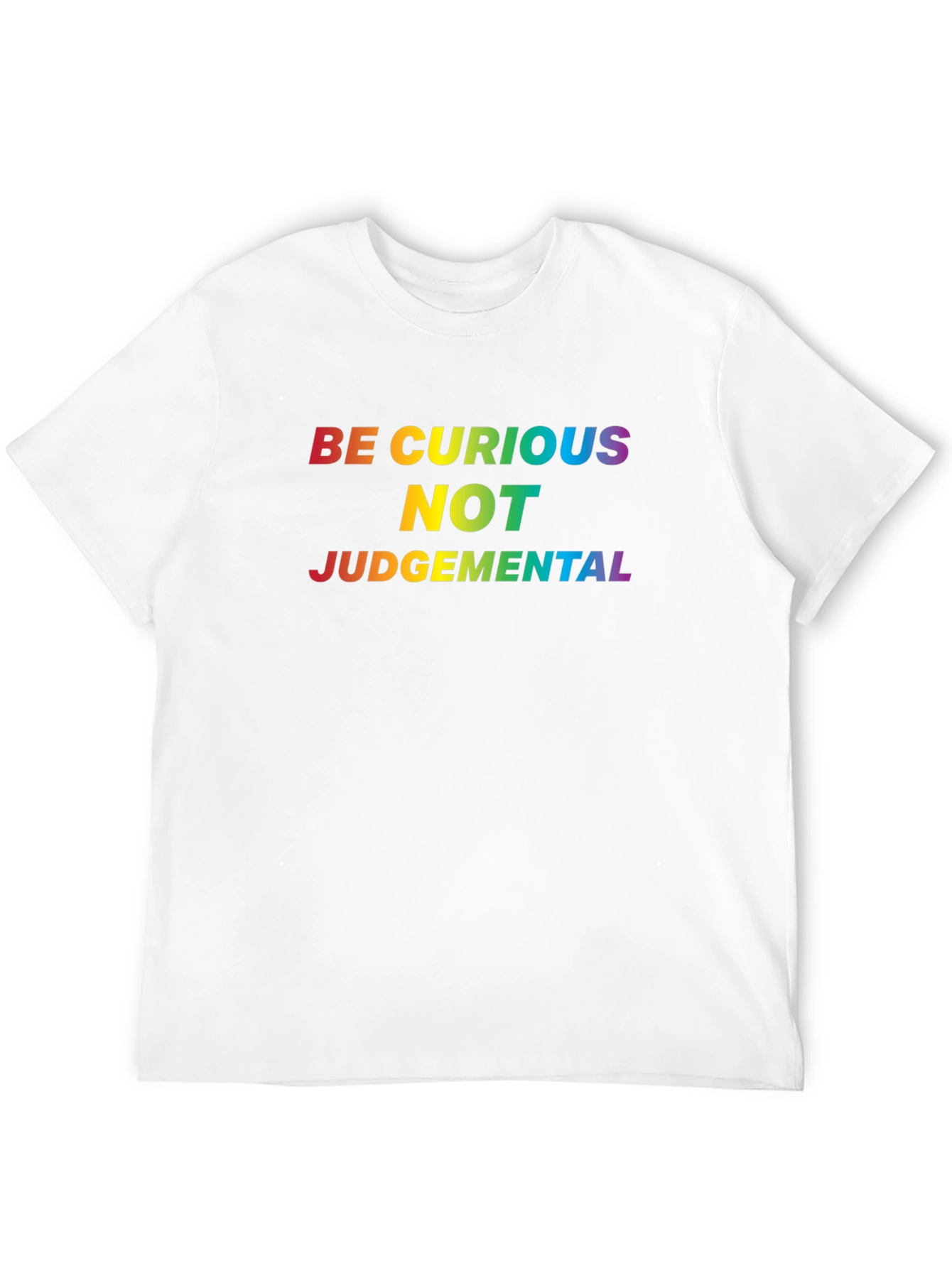 Be Curious Rainbow Graphic Tee