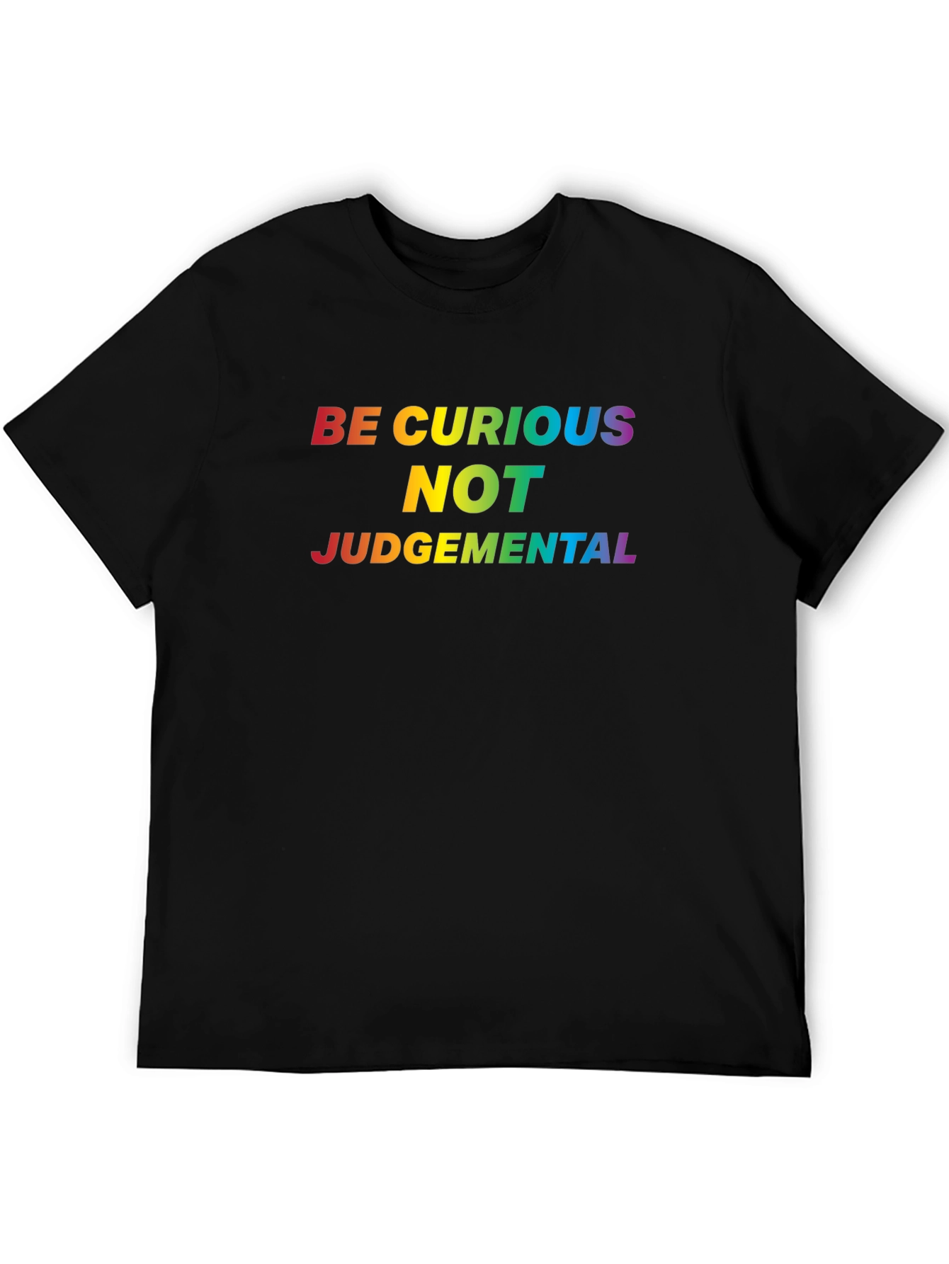Be Curious Rainbow Graphic Tee