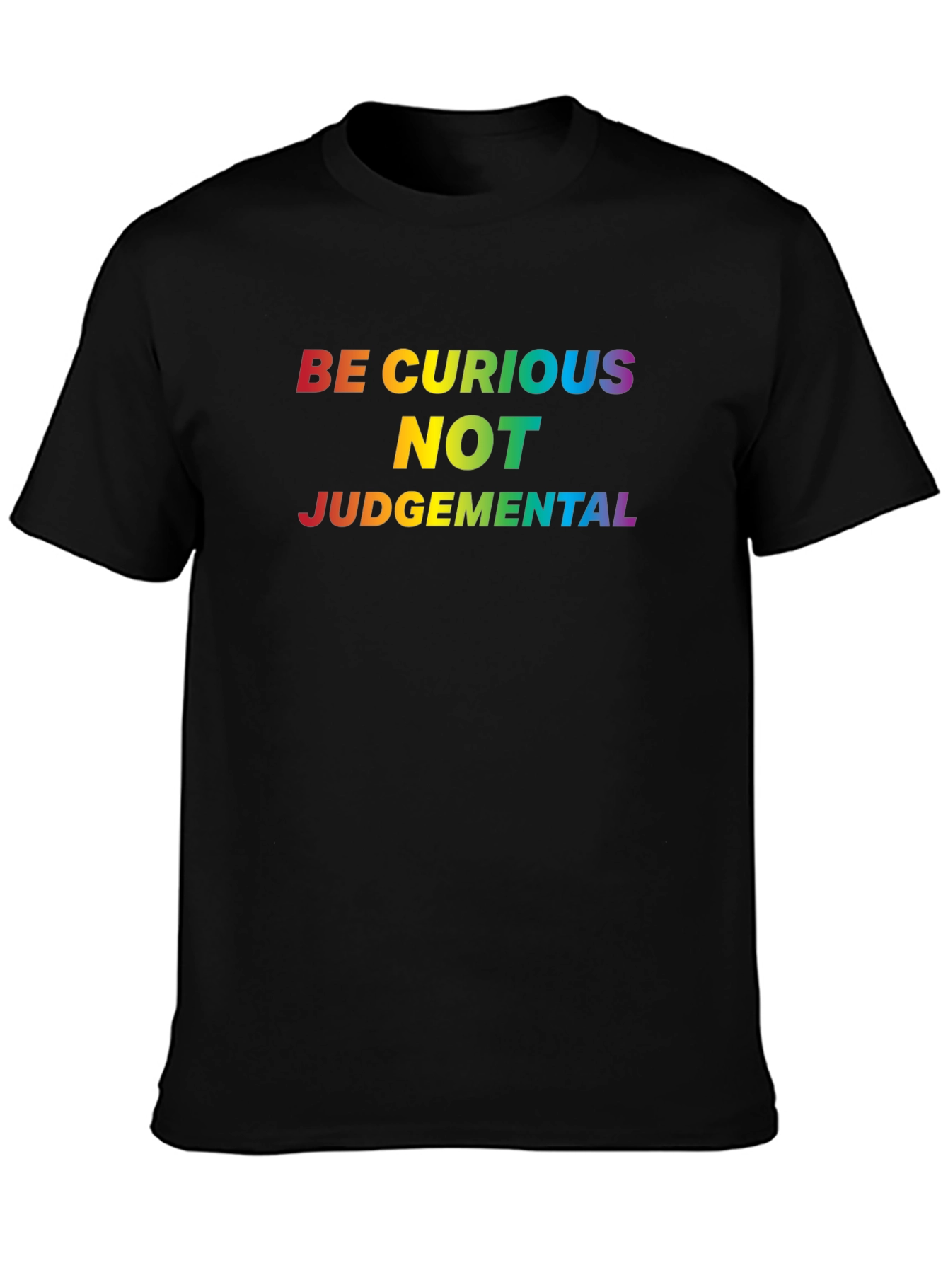 Be Curious Rainbow Graphic Tee