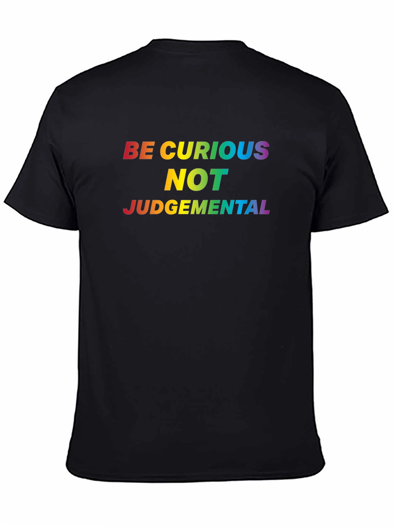 Be Curious Rainbow Graphic Tee