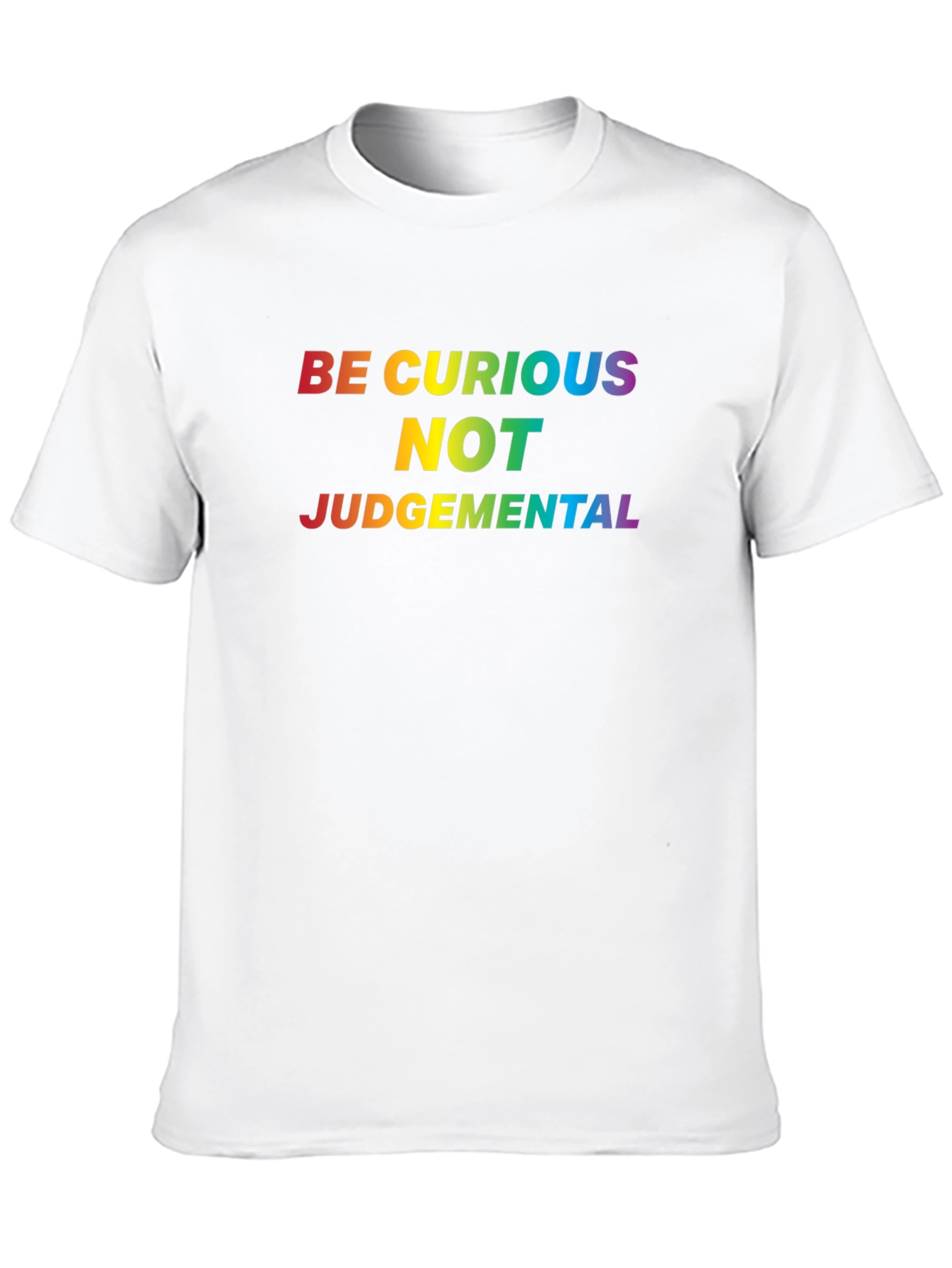 Be Curious Rainbow Graphic Tee