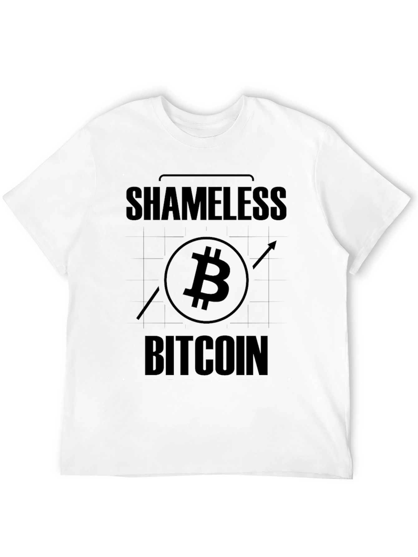 Shameless Bitcoin Black T-Shirt Crypto Currency Tee